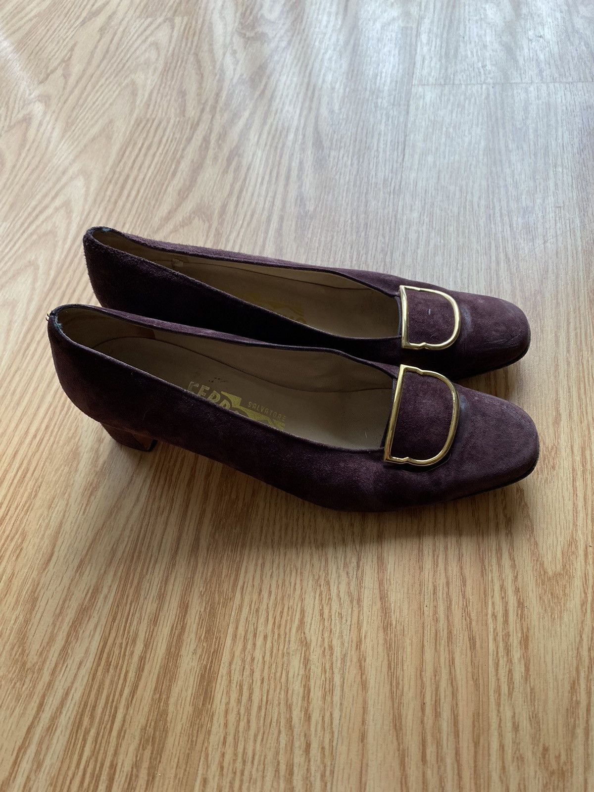 Salvatore Ferragamo Brown Vintage Salvatore Ferragamo Heels Pump Shoe Size US 7 / IT 37 - 2 Thumbnail