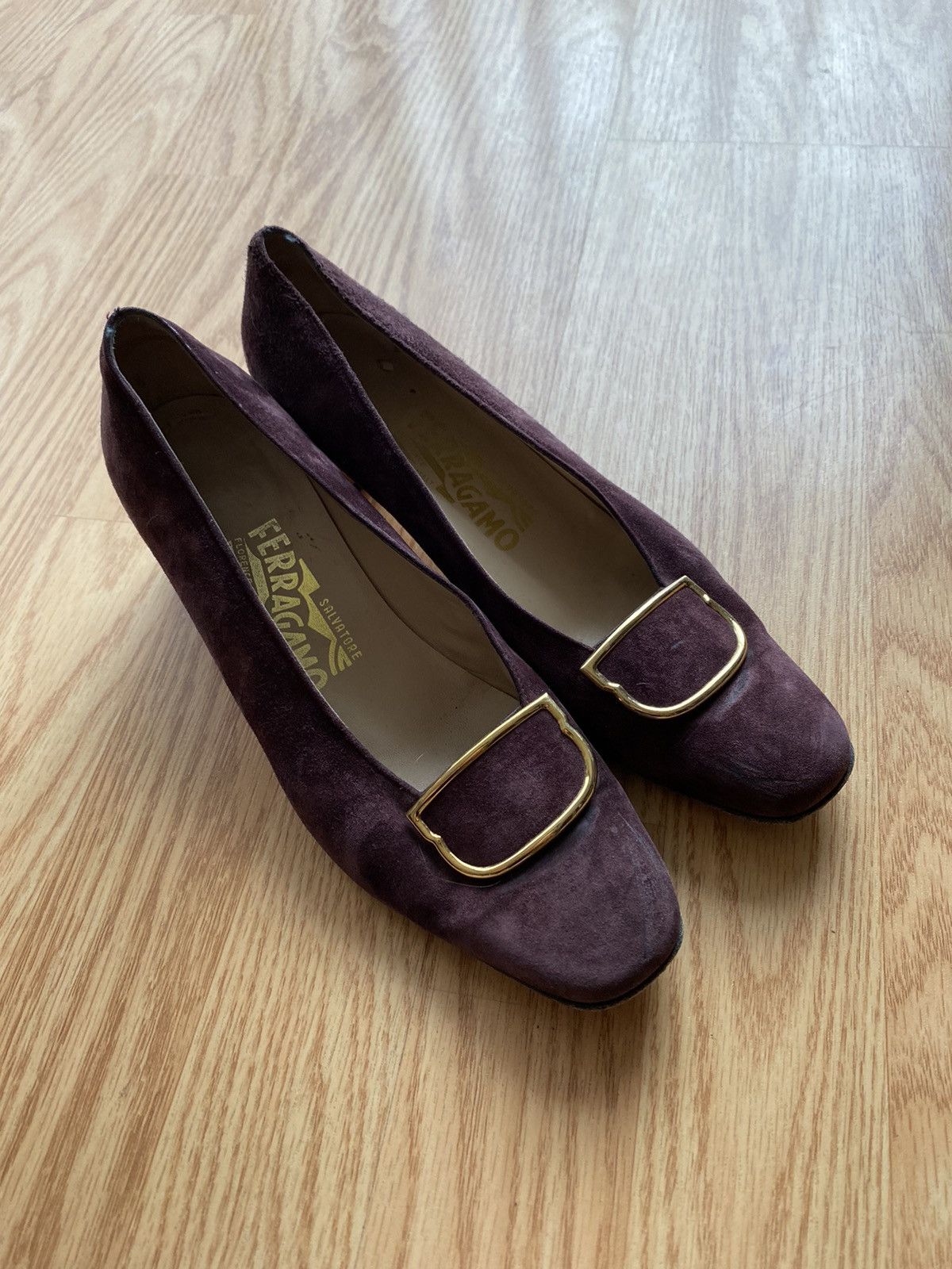 Salvatore Ferragamo Brown Vintage Salvatore Ferragamo Heels Pump Shoe Size US 7 / IT 37 - 1 Thumbnail