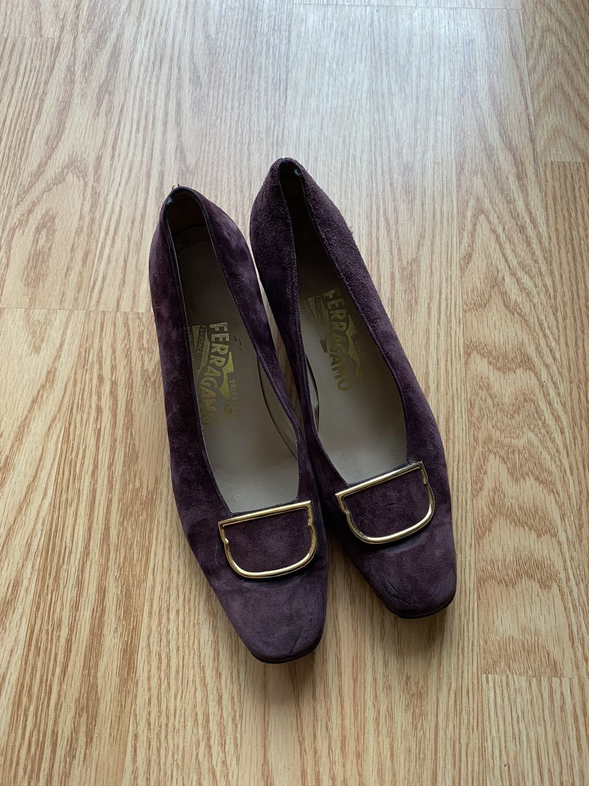 Salvatore Ferragamo Brown Vintage Salvatore Ferragamo Heels Pump Shoe Size US 7 / IT 37 - 3 Thumbnail