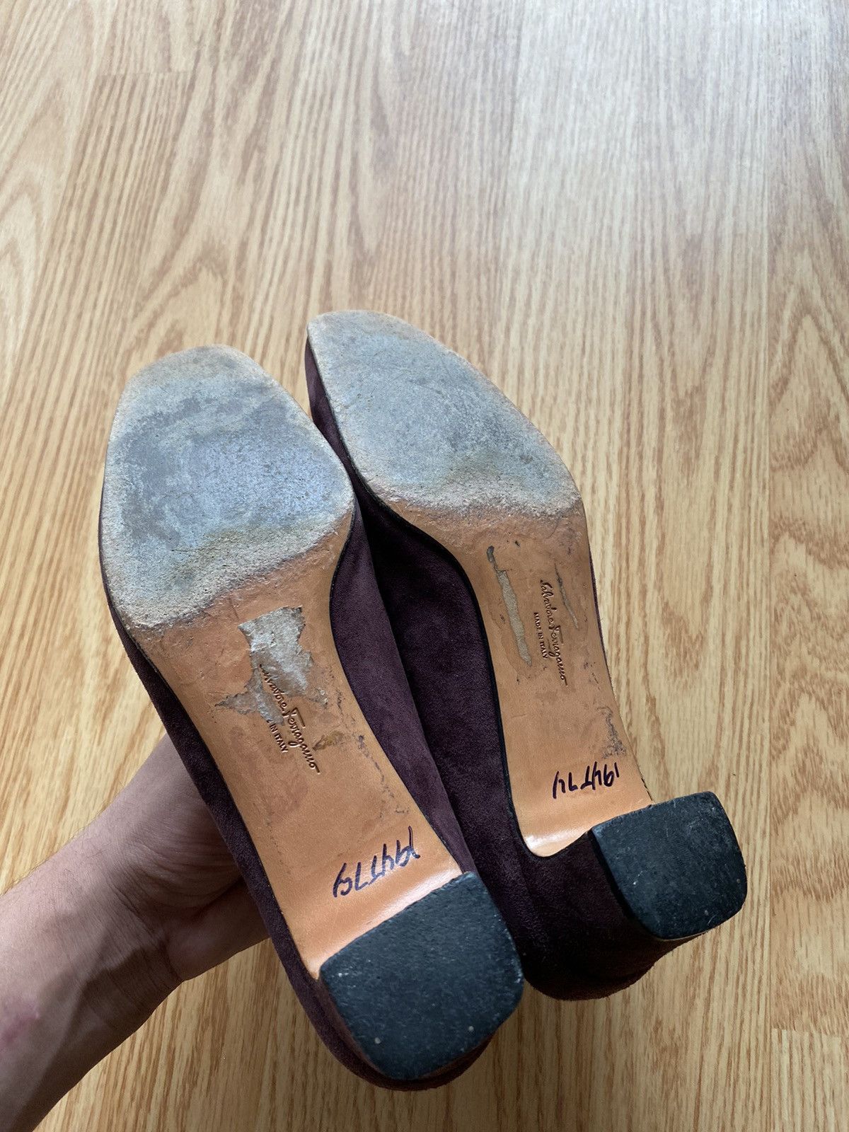 Salvatore Ferragamo Brown Vintage Salvatore Ferragamo Heels Pump Shoe Size US 7 / IT 37 - 4 Thumbnail