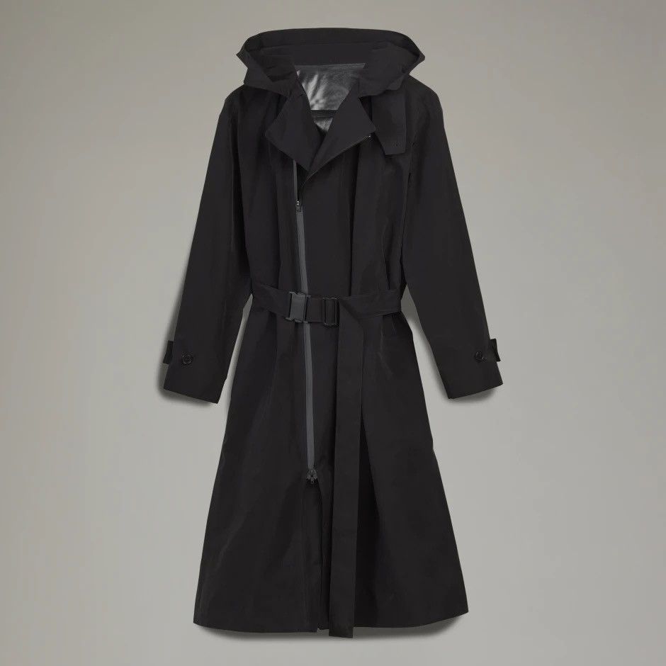 Adidas × Japanese Brand × Yohji Yamamoto ADIDAS x YOHJI YAMAMOTO Y-3 CLASSIC DORICO HOODED TRENCHCOAT Size XS / US 0-2 / IT 36-38 - 1 Thumbnail