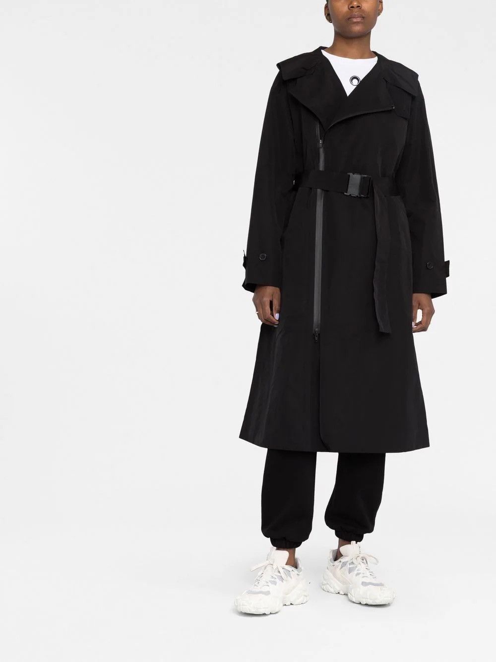 Adidas × Japanese Brand × Yohji Yamamoto ADIDAS x YOHJI YAMAMOTO Y-3 CLASSIC DORICO HOODED TRENCHCOAT Size XS / US 0-2 / IT 36-38 - 21 Thumbnail