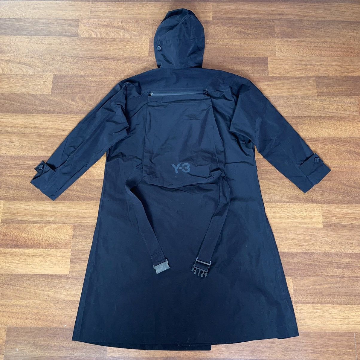 Adidas × Japanese Brand × Yohji Yamamoto ADIDAS x YOHJI YAMAMOTO Y-3 CLASSIC DORICO HOODED TRENCHCOAT Size XS / US 0-2 / IT 36-38 - 15 Thumbnail