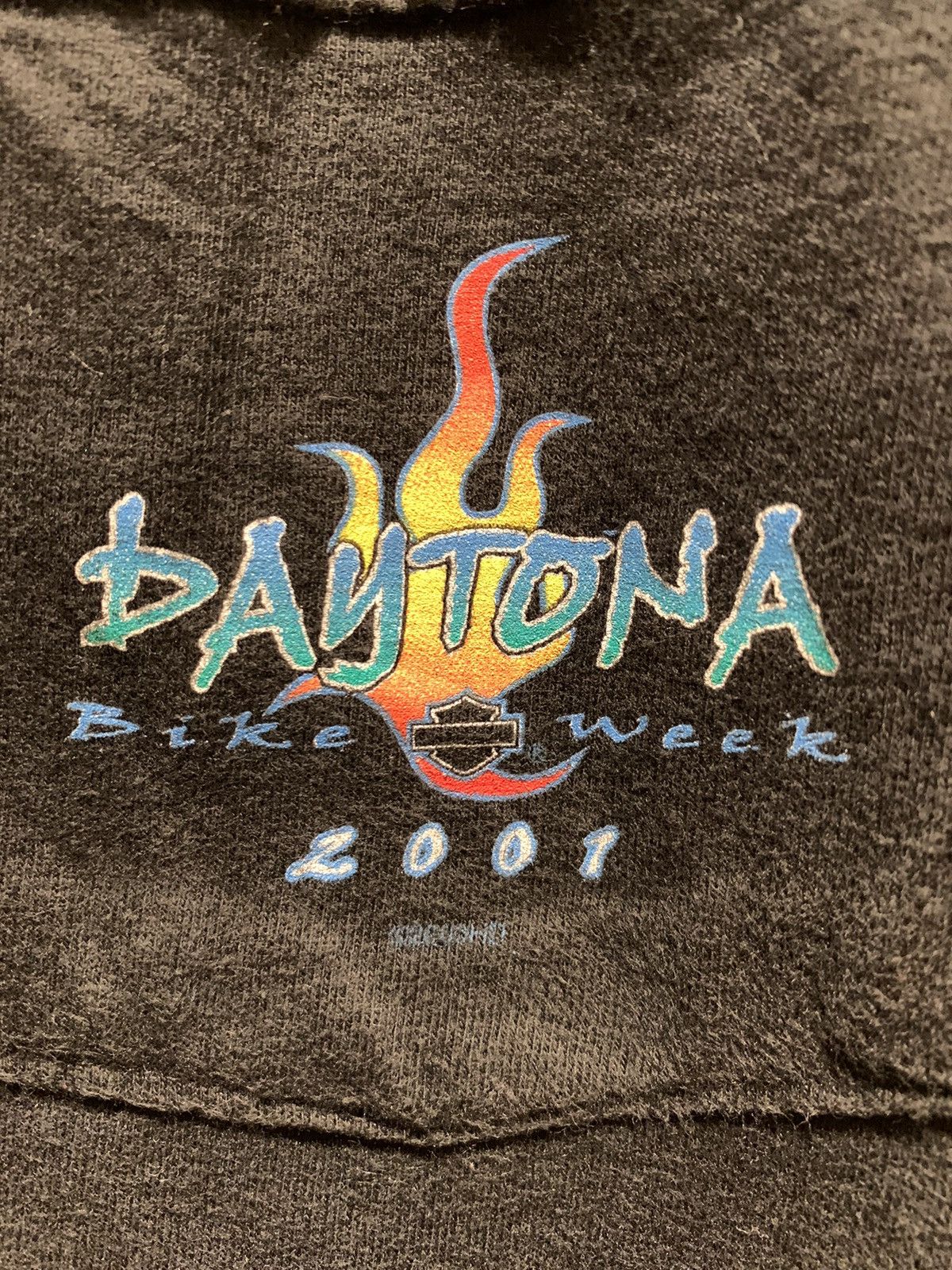 Harley Davidson × Vintage RARE Vintage Harley Davidson Flame Sleeve Daytona Bike Shirt Size US L / EU 52-54 / 3 - 7 Thumbnail