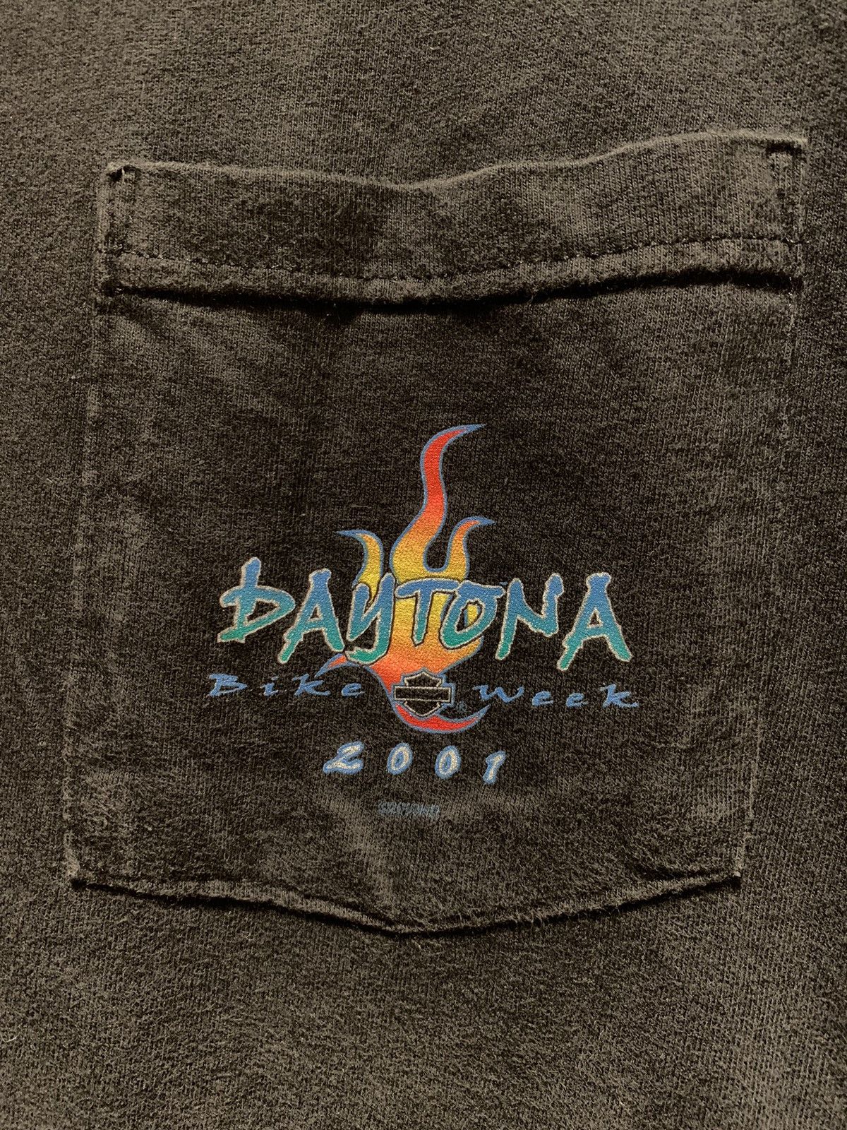 Harley Davidson × Vintage RARE Vintage Harley Davidson Flame Sleeve Daytona Bike Shirt Size US L / EU 52-54 / 3 - 6 Thumbnail