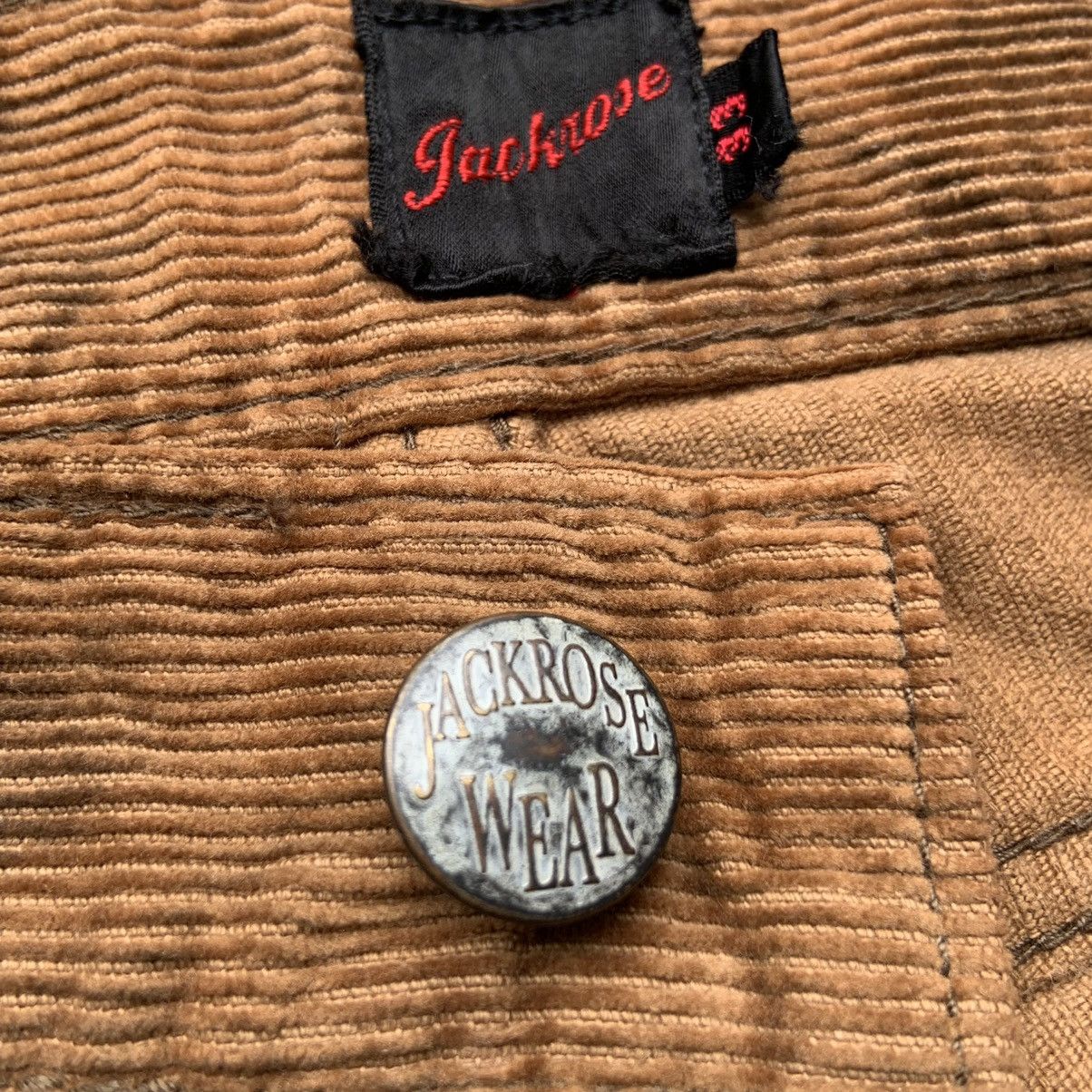 If Six Was Nine × Japanese Brand × Le Grande Bleu (L.G.B.) Jack Rose Distressed Flared Corduroy Pants Size US 33 - 5 Thumbnail