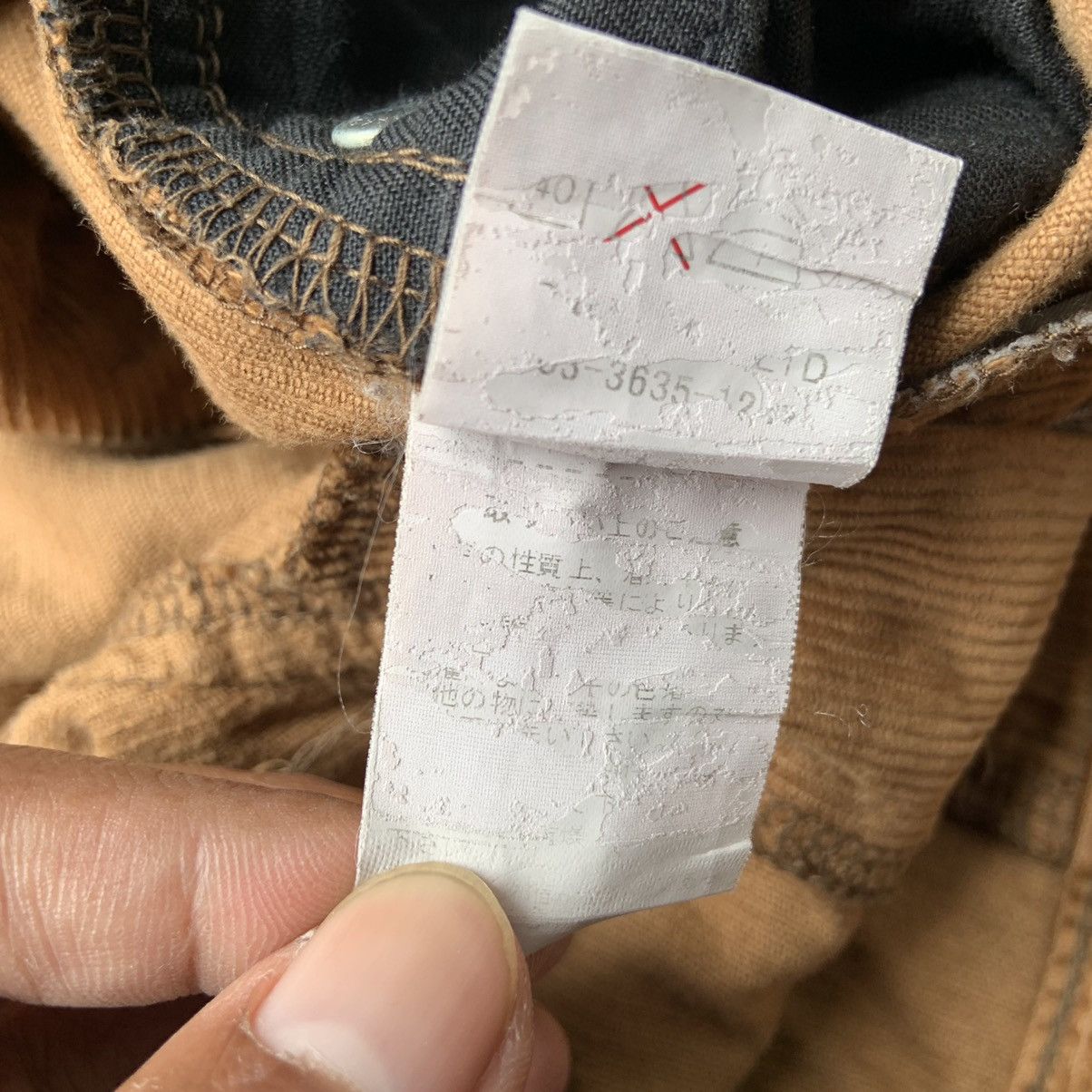 If Six Was Nine × Japanese Brand × Le Grande Bleu (L.G.B.) Jack Rose Distressed Flared Corduroy Pants Size US 33 - 7 Thumbnail