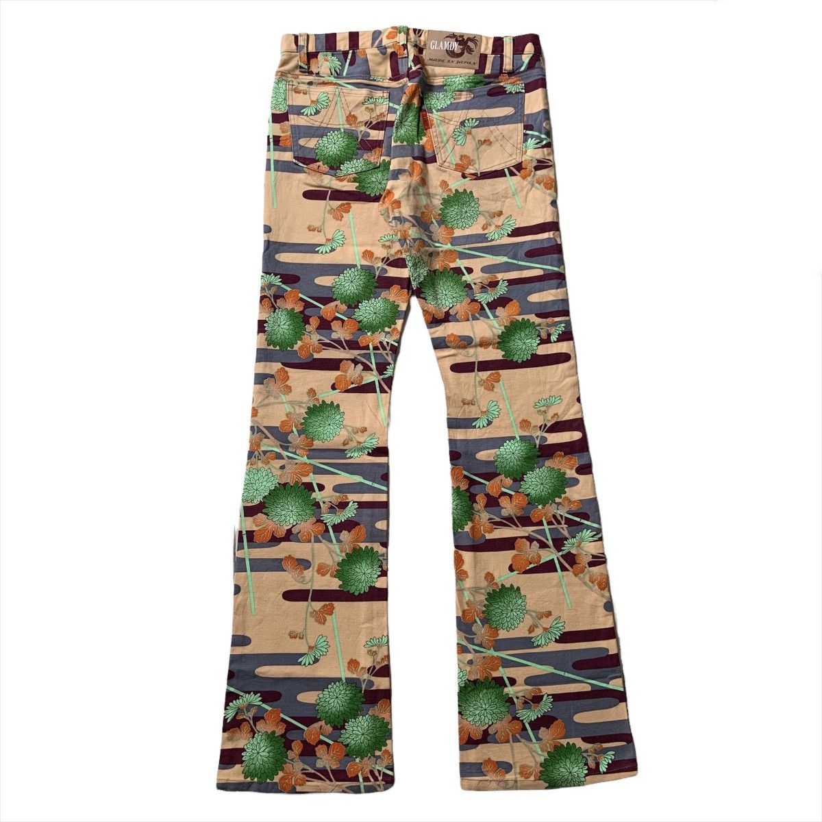 Hysteric Glamour × Japanese Brand × Le Grande Bleu (L.G.B.) Glamdy Japan All Over Print Flared Pants Size US 28 / EU 44 - 3 Thumbnail