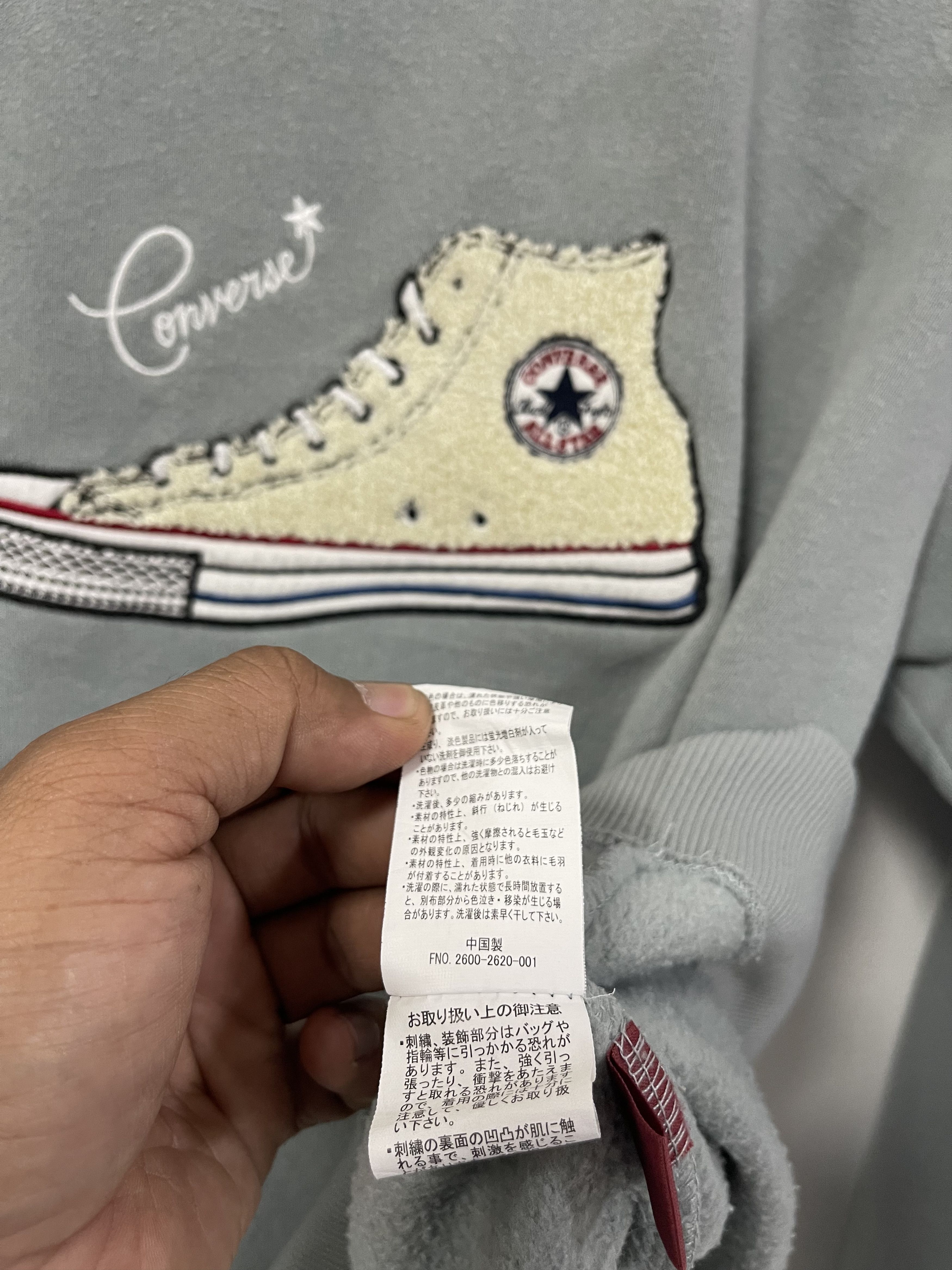 Converse × Vintage Converse Shoes Embroidery Big Logo Rare Design Sweatshirt Size US S / EU 44-46 / 1 - 14 Thumbnail