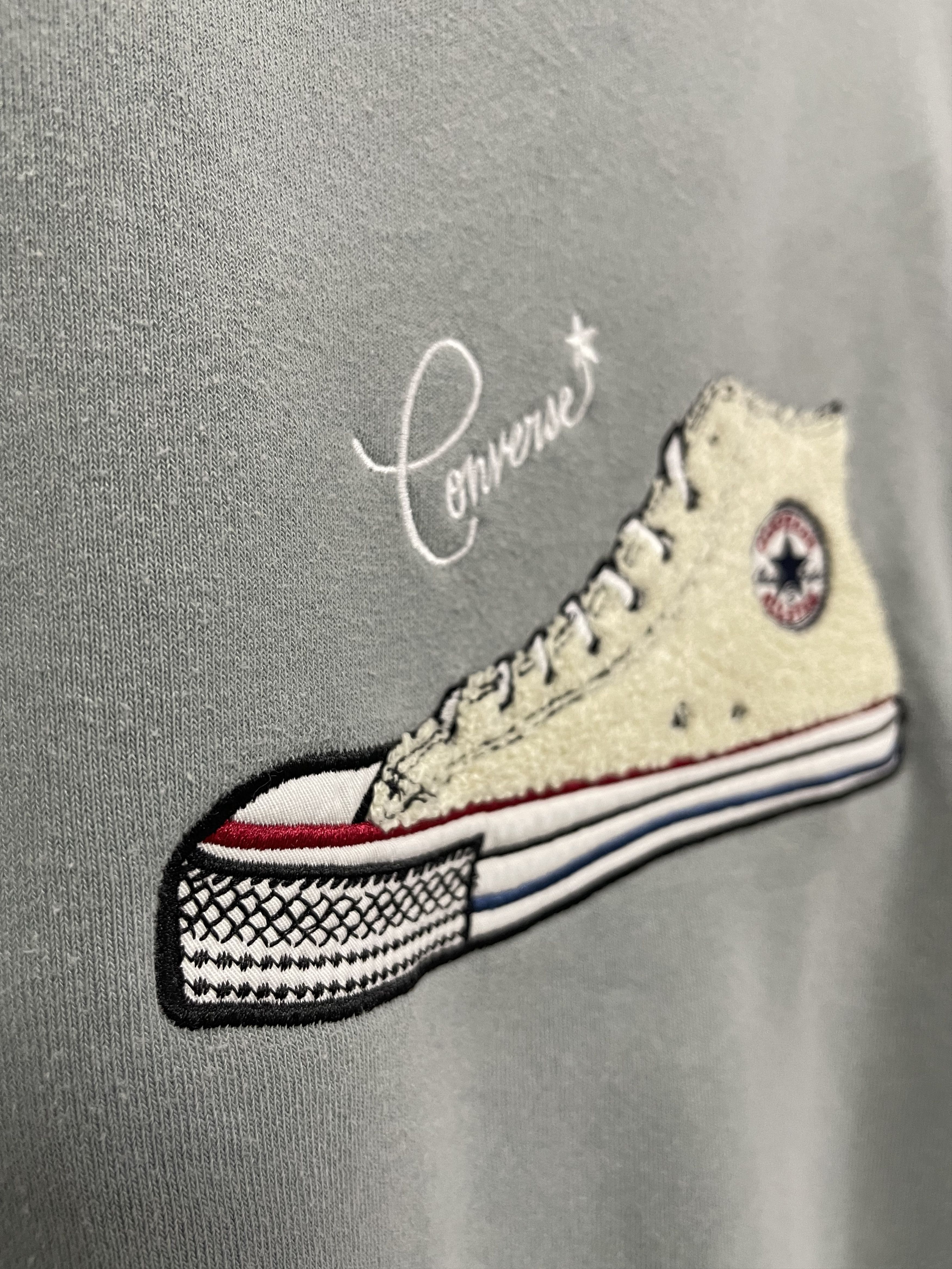 Converse × Vintage Converse Shoes Embroidery Big Logo Rare Design Sweatshirt Size US S / EU 44-46 / 1 - 3 Thumbnail