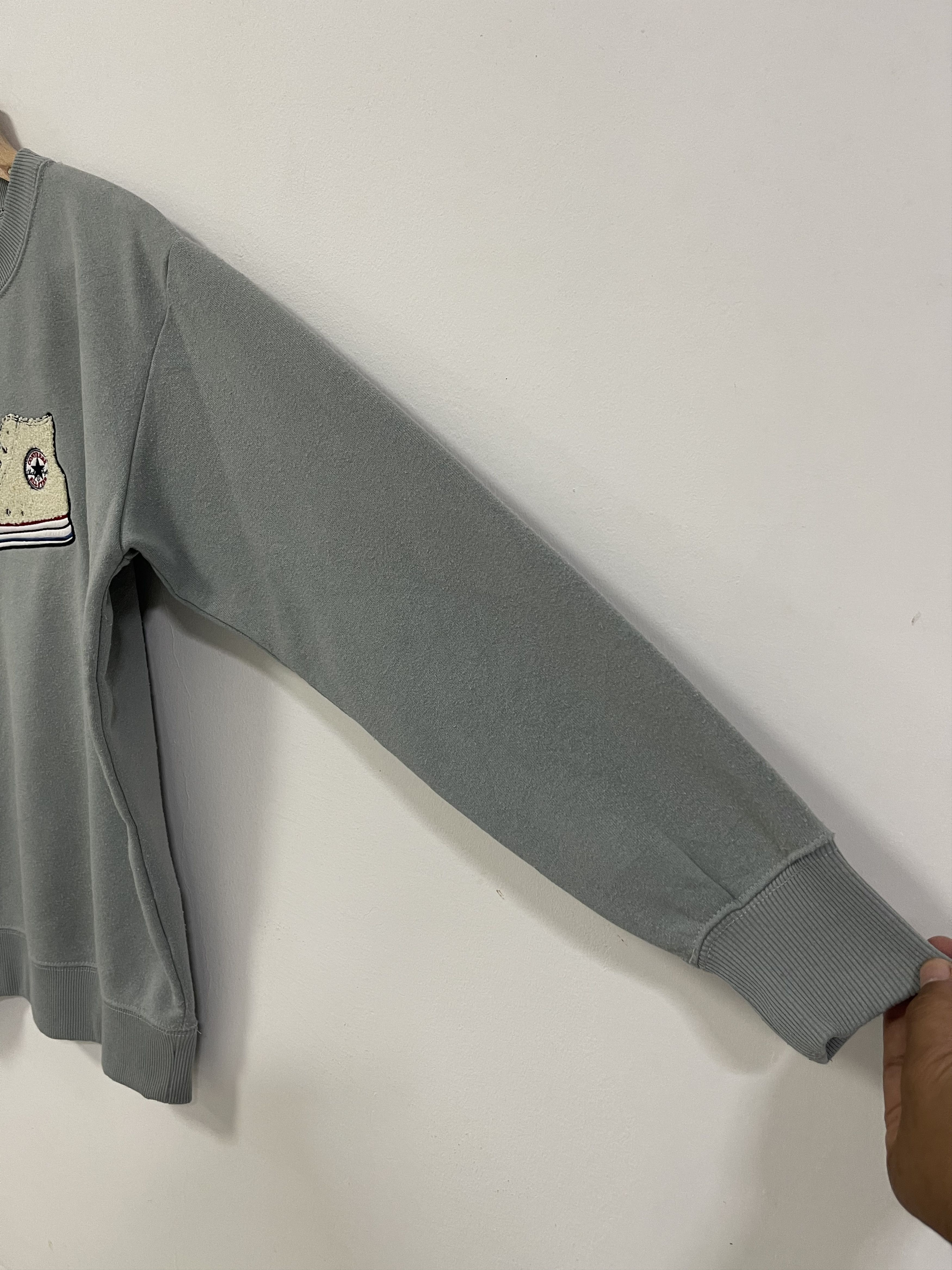 Converse × Vintage Converse Shoes Embroidery Big Logo Rare Design Sweatshirt Size US S / EU 44-46 / 1 - 7 Thumbnail