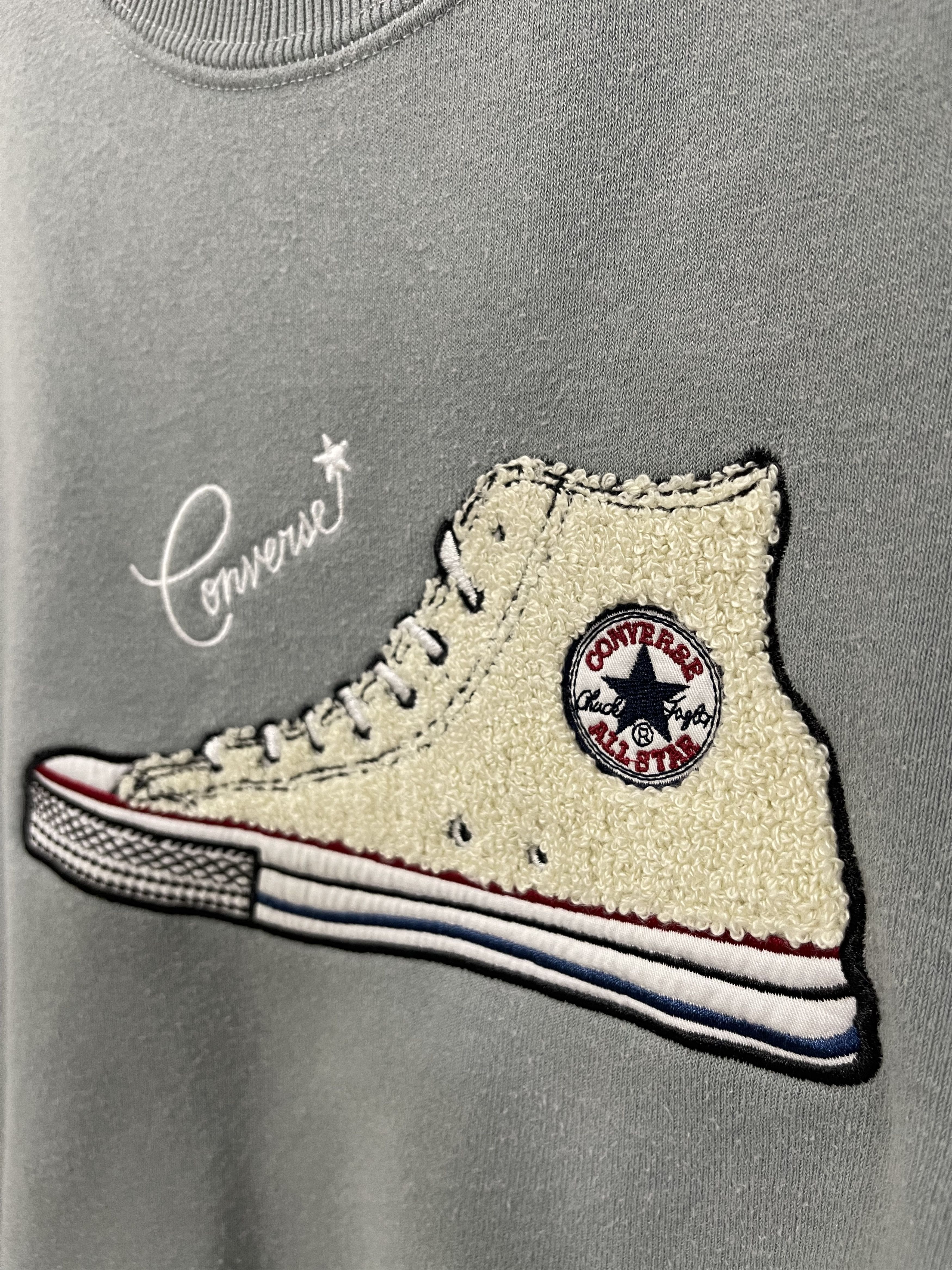 Converse × Vintage Converse Shoes Embroidery Big Logo Rare Design Sweatshirt Size US S / EU 44-46 / 1 - 4 Thumbnail