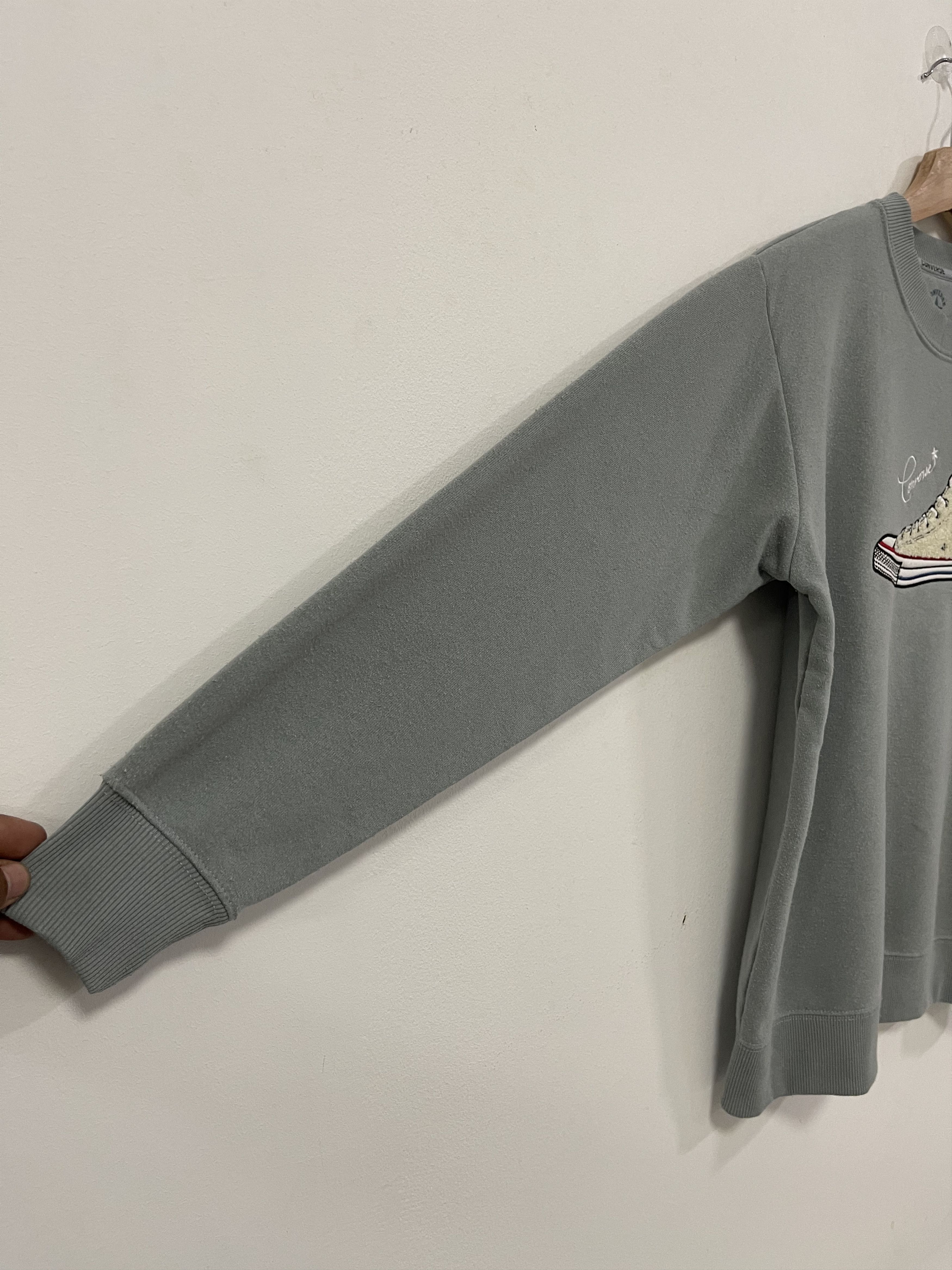 Converse × Vintage Converse Shoes Embroidery Big Logo Rare Design Sweatshirt Size US S / EU 44-46 / 1 - 9 Thumbnail
