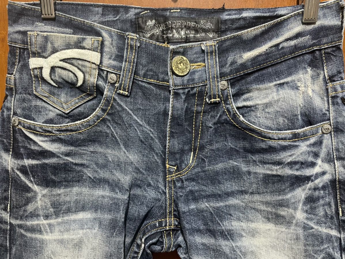 Japanese Brand Rare Red Papper Distressed Denim Size US 32 / EU 48 - 7 Thumbnail