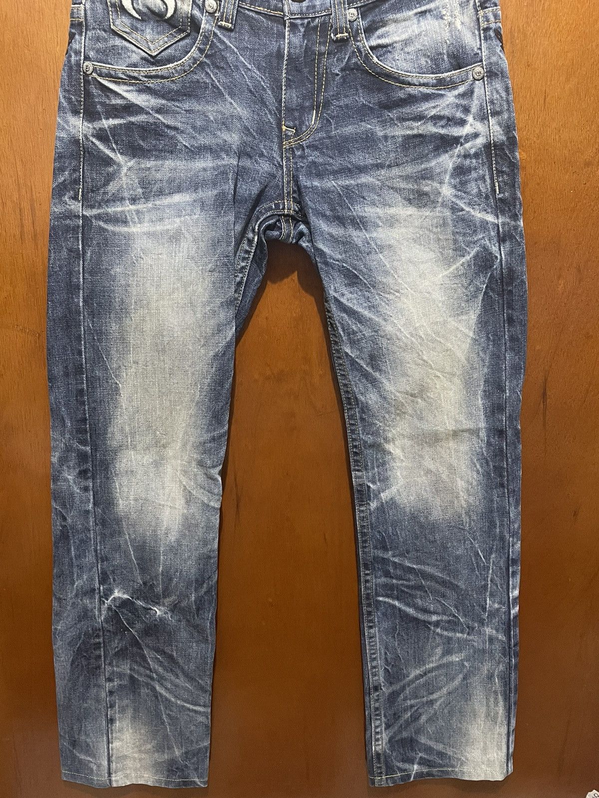 Japanese Brand Rare Red Papper Distressed Denim Size US 32 / EU 48 - 6 Thumbnail