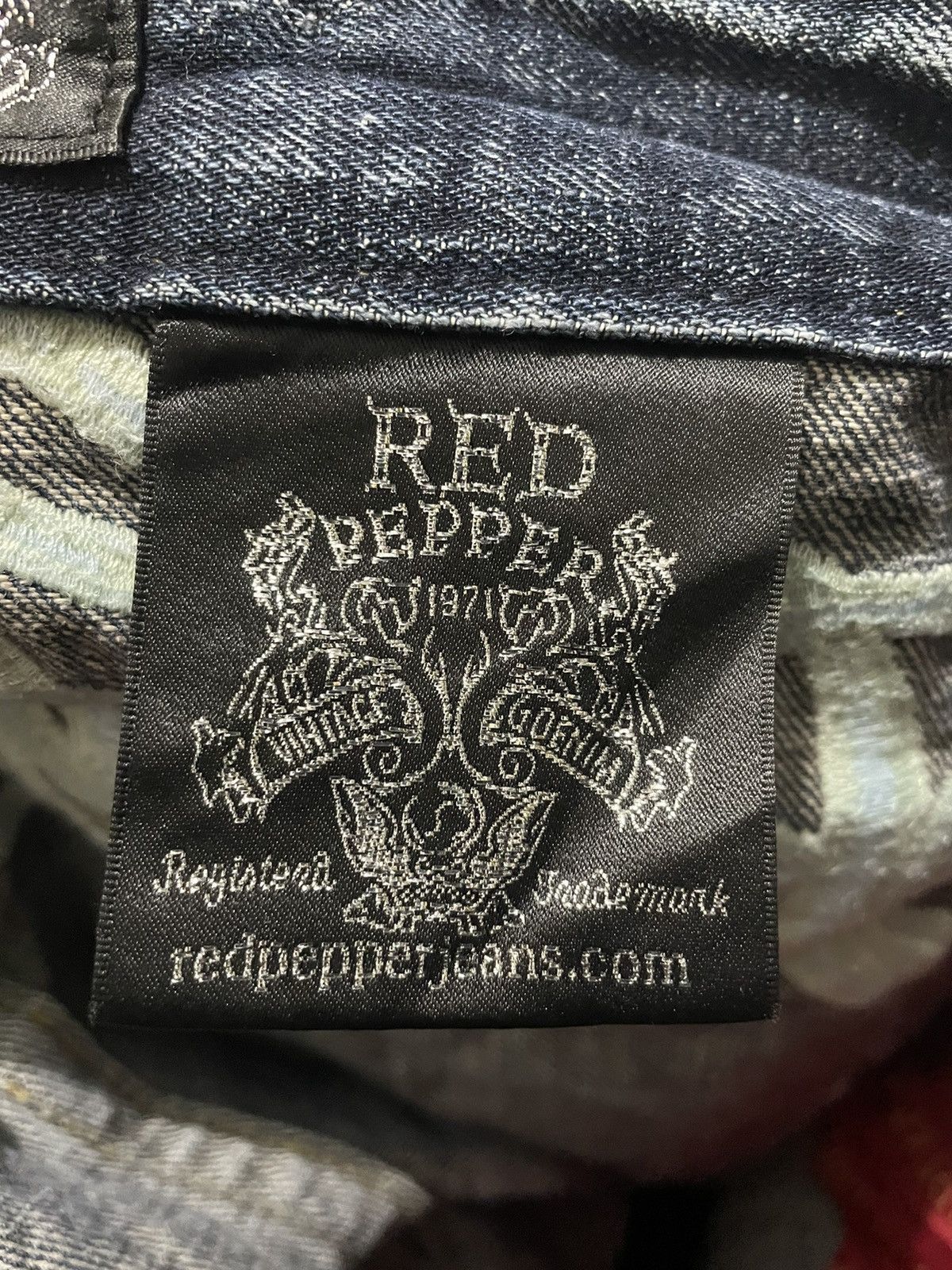 Japanese Brand Rare Red Papper Distressed Denim Size US 32 / EU 48 - 8 Thumbnail