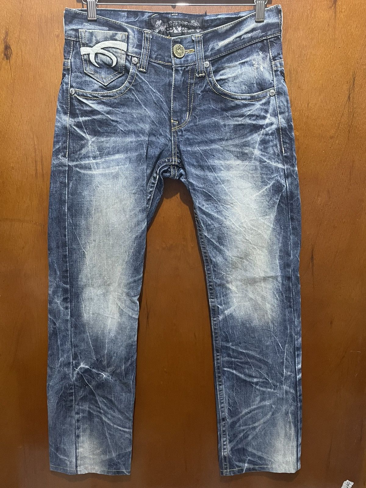 Japanese Brand Rare Red Papper Distressed Denim Size US 32 / EU 48 - 3 Thumbnail