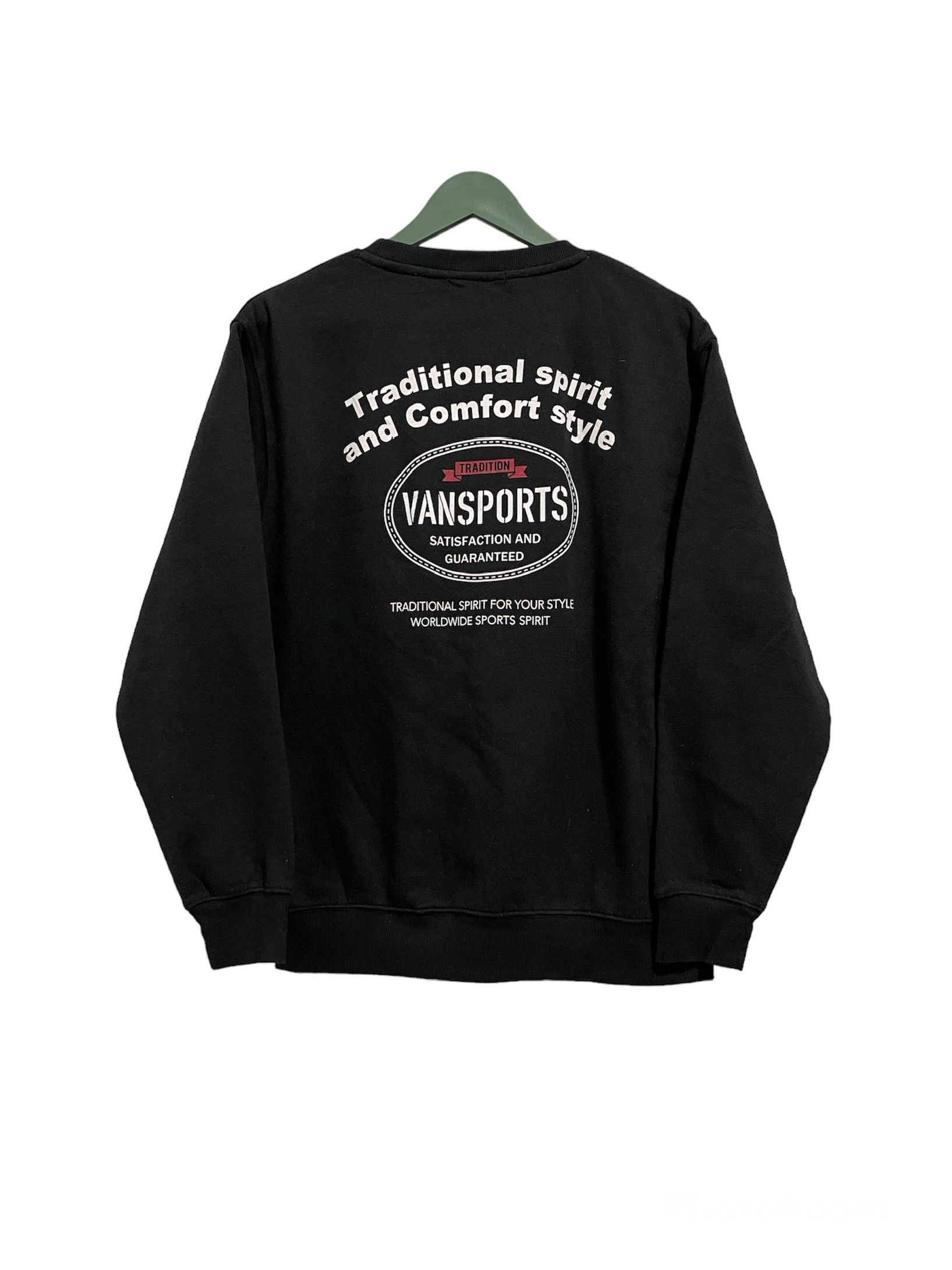 Vintage Vansports Logo Poem Crewneck Sweatshirt