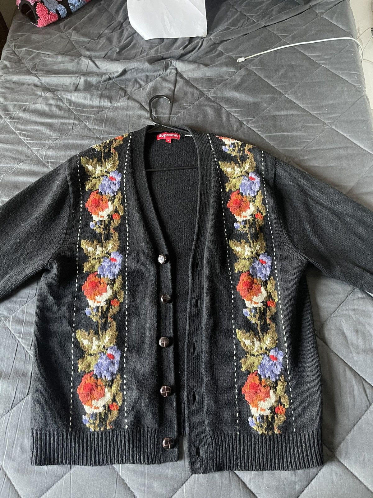 Supreme Supreme Floral Stripe Cardigan | Grailed