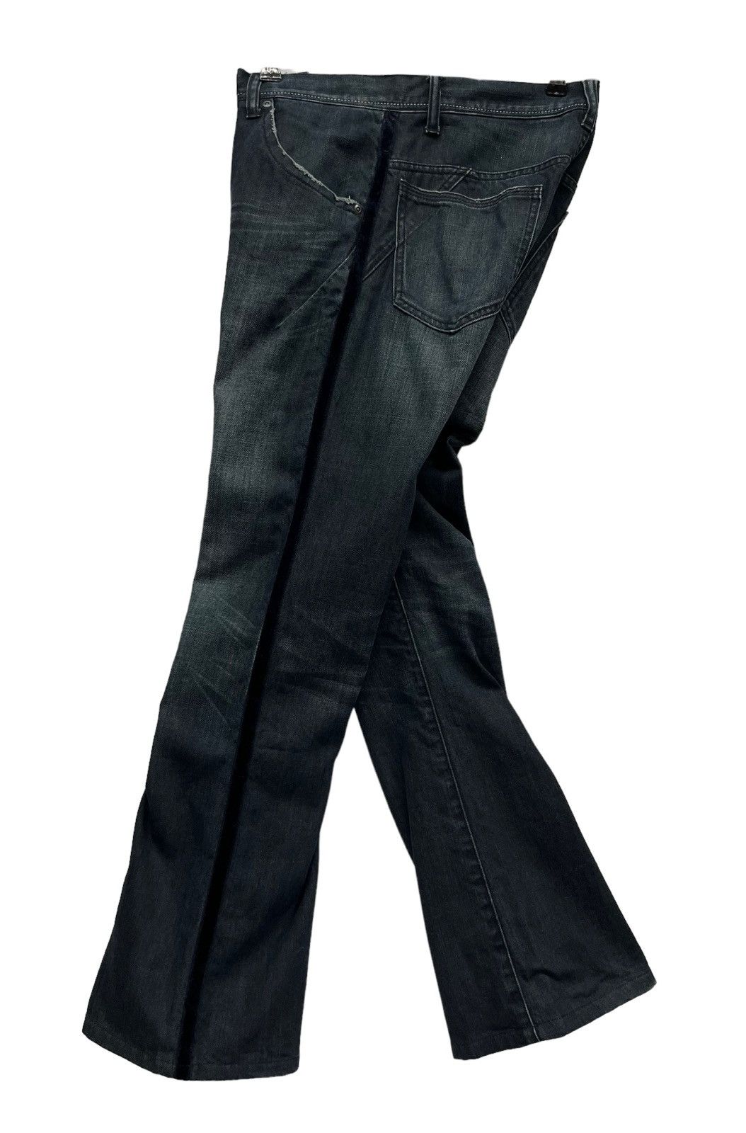 🔥STEALS💥90’s TETE HOMME Velvet Side Line Minimalist Flared