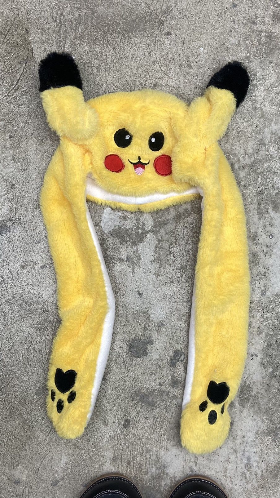 Anime Y2K PIKACHU POKEMON CUTE SHERPA TEDDY HAT 2000s - № 4031 Size ONE SIZE - 1 Thumbnail