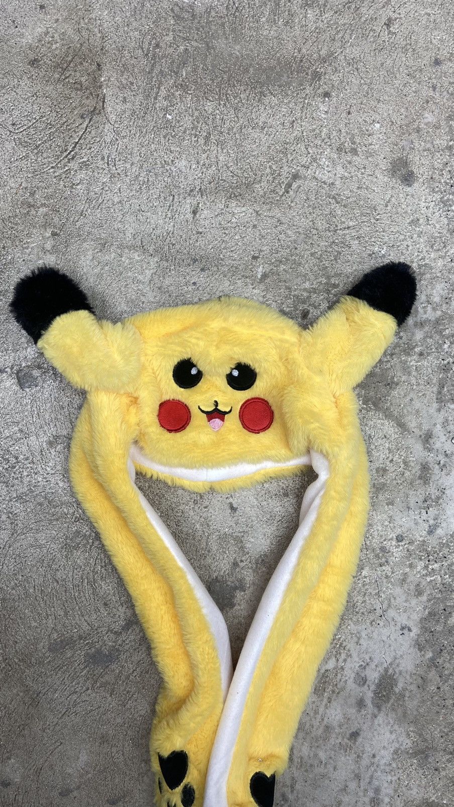 Anime Y2K PIKACHU POKEMON CUTE SHERPA TEDDY HAT 2000s - № 4031 Size ONE SIZE - 3 Thumbnail