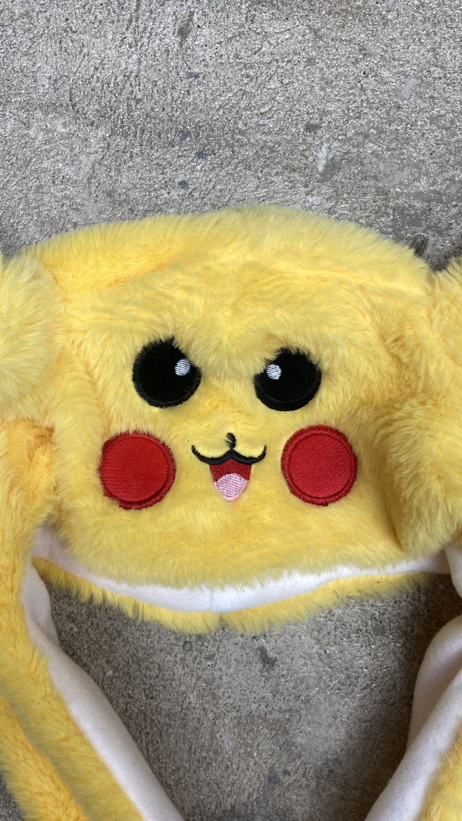 Anime Y2K PIKACHU POKEMON CUTE SHERPA TEDDY HAT 2000s - № 4031 Size ONE SIZE - 4 Thumbnail