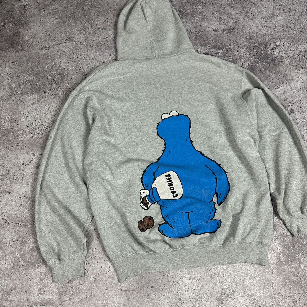 Vintage Vintage 00s Sesame Street Cookies Cookie Monster Hoodie y2k Size US XL / EU 56 / 4 - 6 Thumbnail