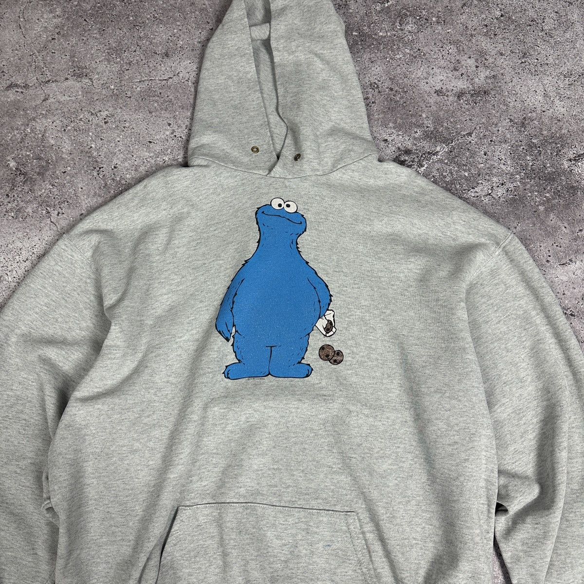 Vintage Vintage 00s Sesame Street Cookies Cookie Monster Hoodie y2k Size US XL / EU 56 / 4 - 9 Thumbnail