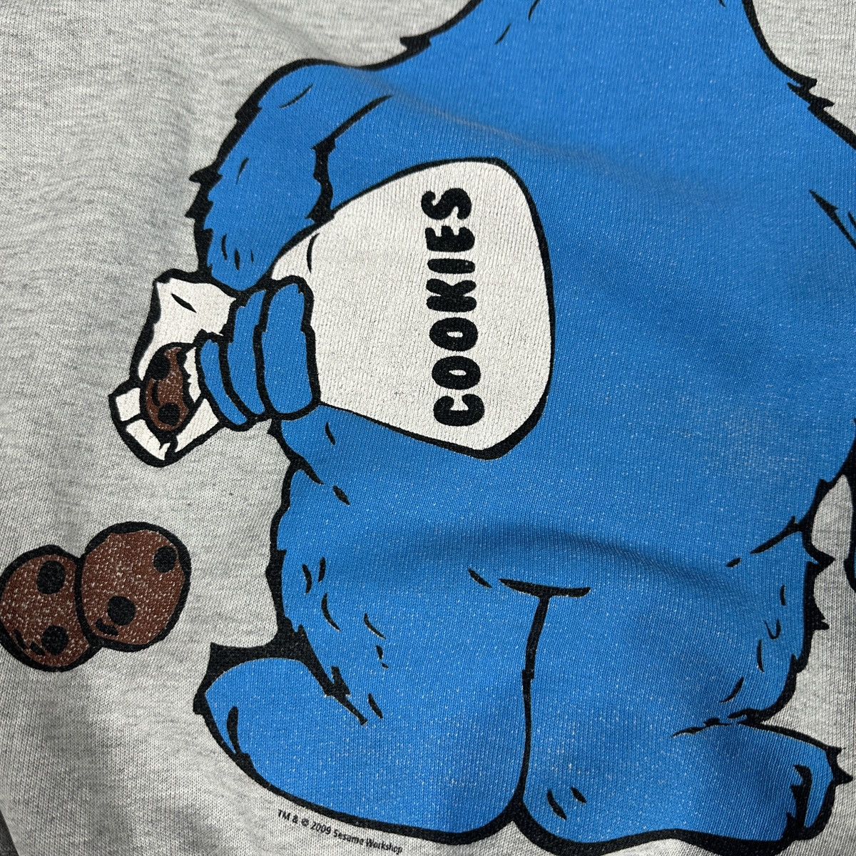 Vintage Vintage 00s Sesame Street Cookies Cookie Monster Hoodie y2k Size US XL / EU 56 / 4 - 11 Thumbnail
