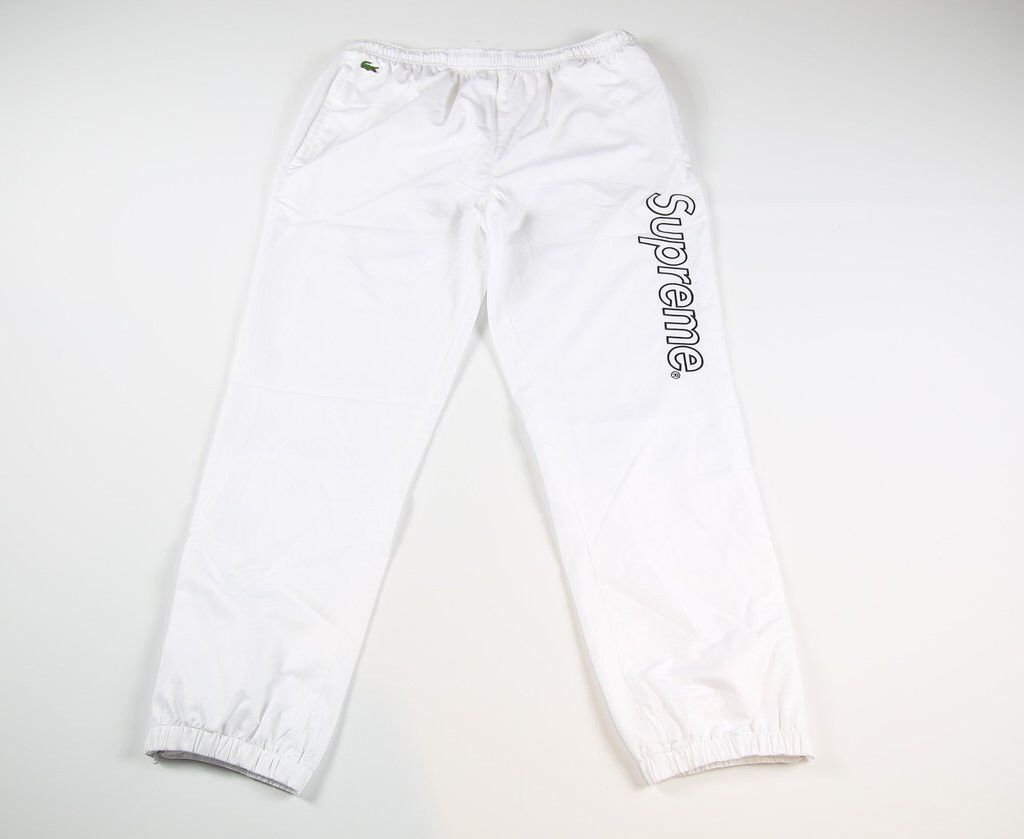 Supreme LACOSTE Velour Track Pant Black