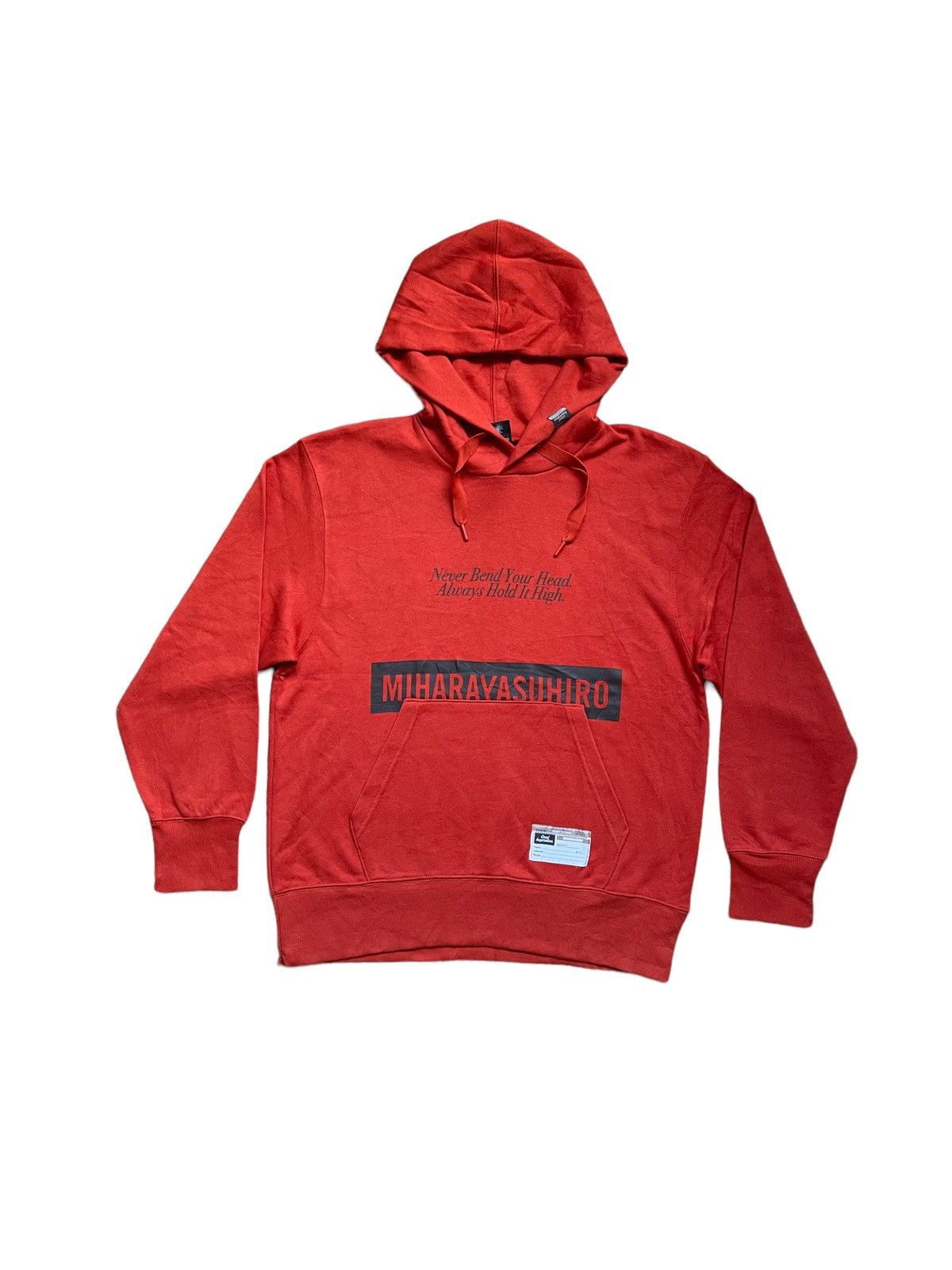 image of Miharayasuhiro Good Inspiration Hoodie in Orange, Men's (Size Medium)