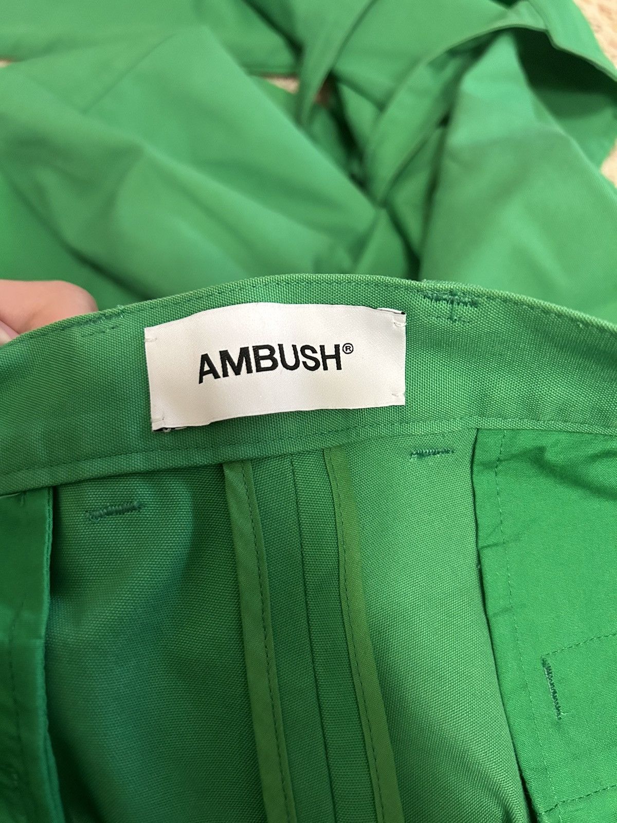 Ambush Design AMBUSH Men’s Pocket Strap Green Pants Size 3 Size US 34 / EU 50 - 4 Thumbnail