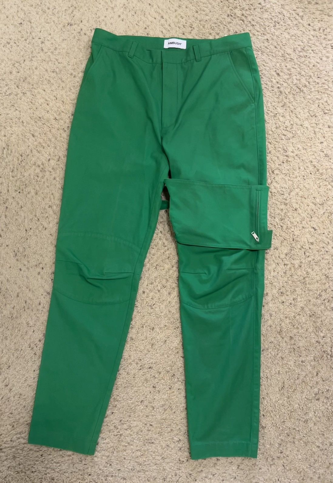 Ambush Design AMBUSH Men’s Pocket Strap Green Pants Size 3 Size US 34 / EU 50 - 1 Thumbnail