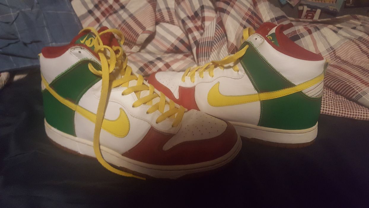 rasta sb dunks