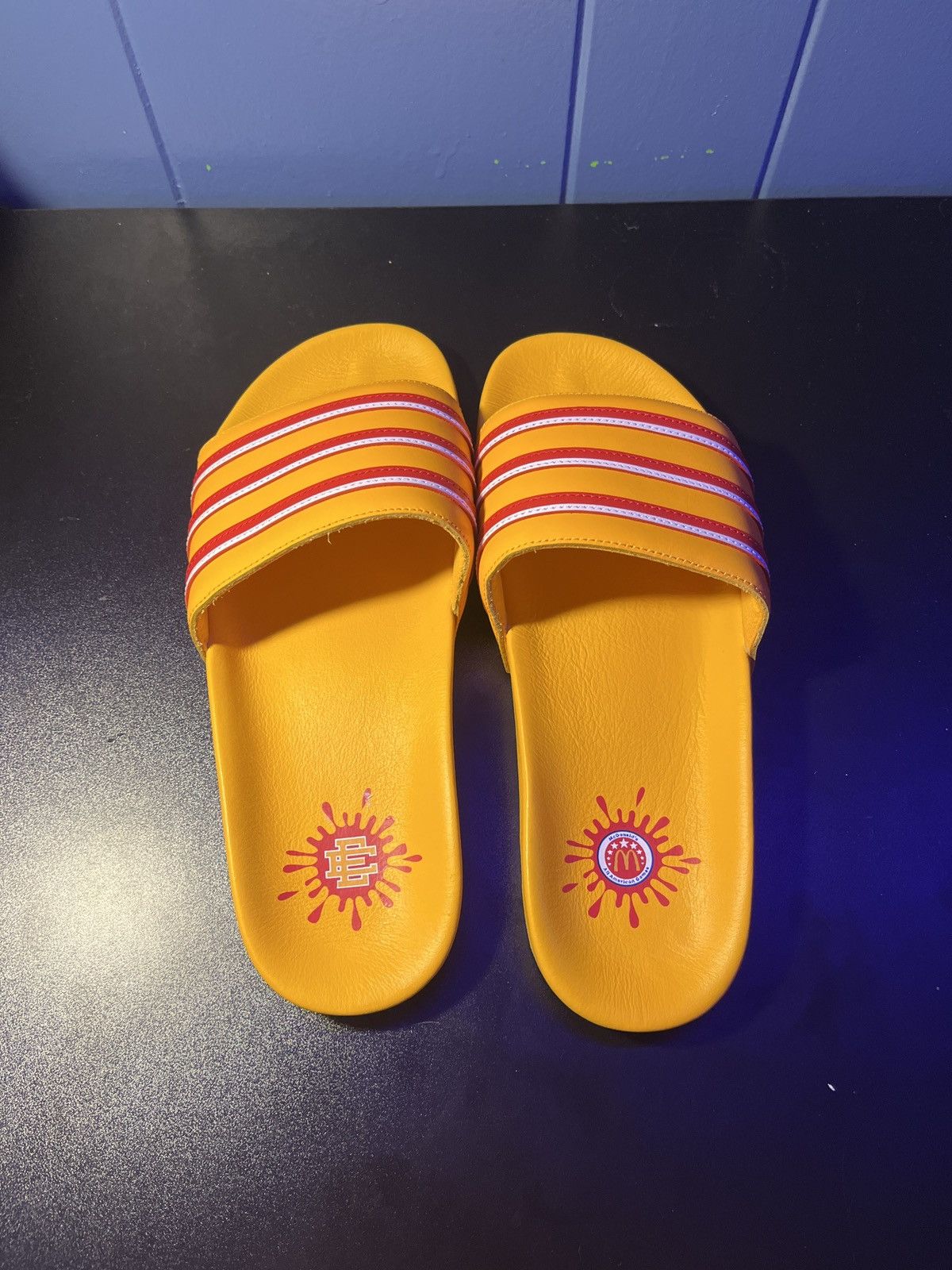 eric emanuel adidas slides