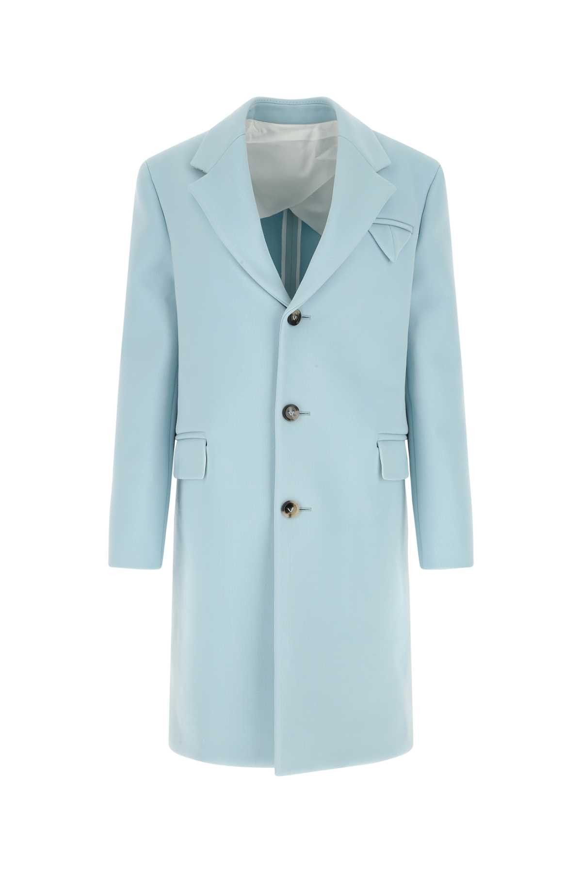 コート BOTTEGA VENETA Pastel Blue Viscose Blend Coat Bottega Veneta Pastel Blue Viscose Blend Coat | Grailed