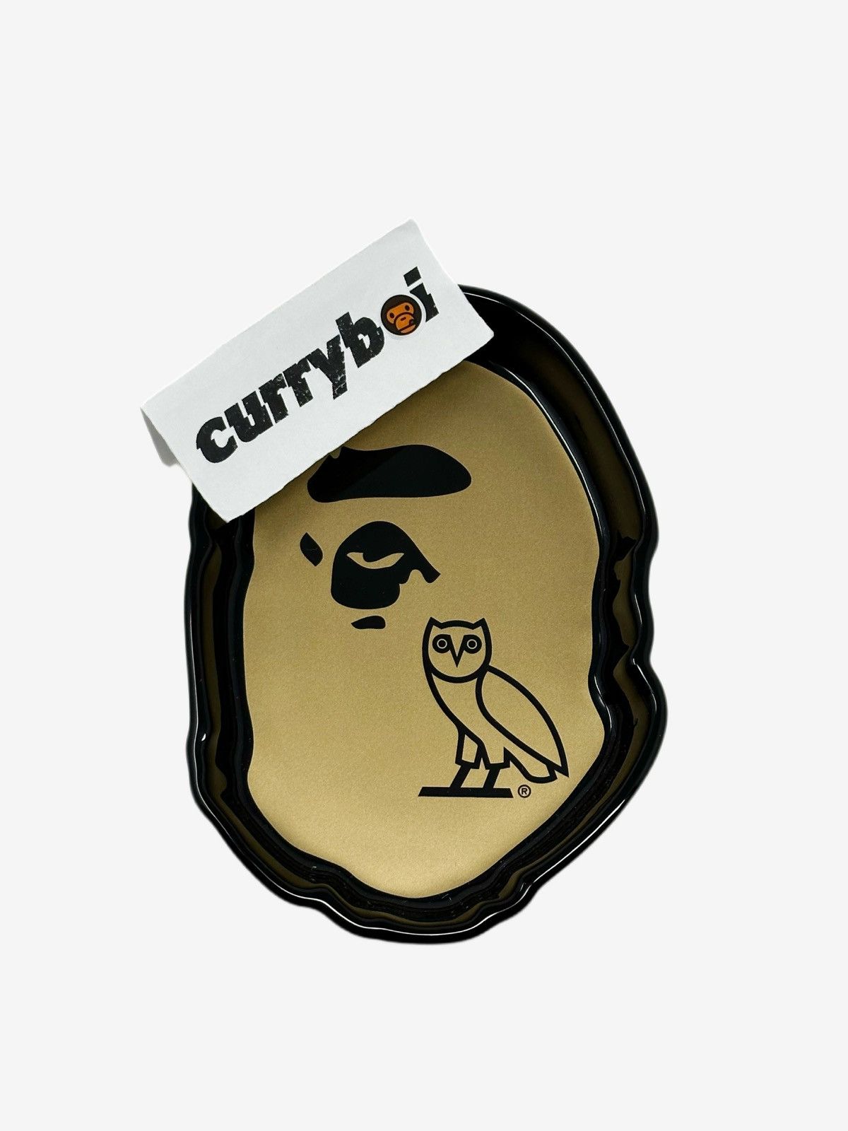 Bape × October's Very Own BAPE x OVO Ape Head Cigar Ashtray Black Gold Size ONE SIZE - 6 Thumbnail