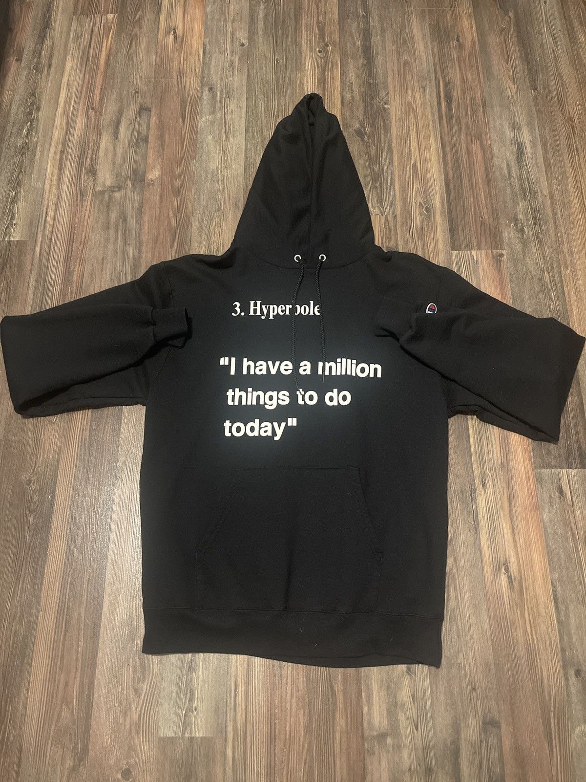 Champion Virgil abloh x mca Chicago hyperbole hoodie | Grailed