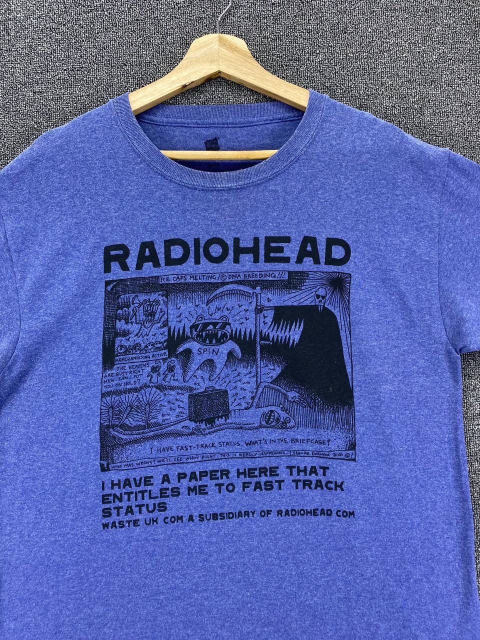 Band Tees × Vintage Radiohead Stanley Donwood 2000 Punk Rock Band Tees T Shirts Size US M / EU 48-50 / 2 - 5 Thumbnail