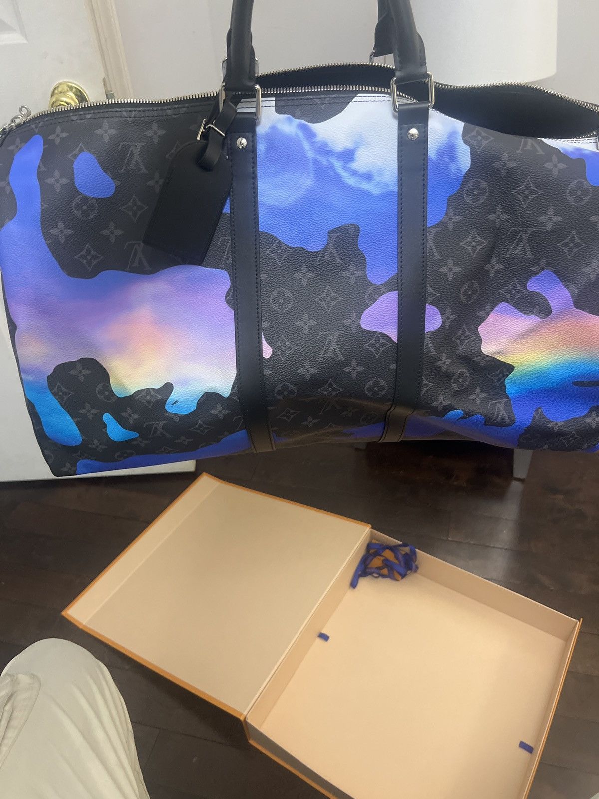 LOUIS VUITTON BAG DUFFLE TRAVEL KEEPALL MONOGRAM LOGO M46356