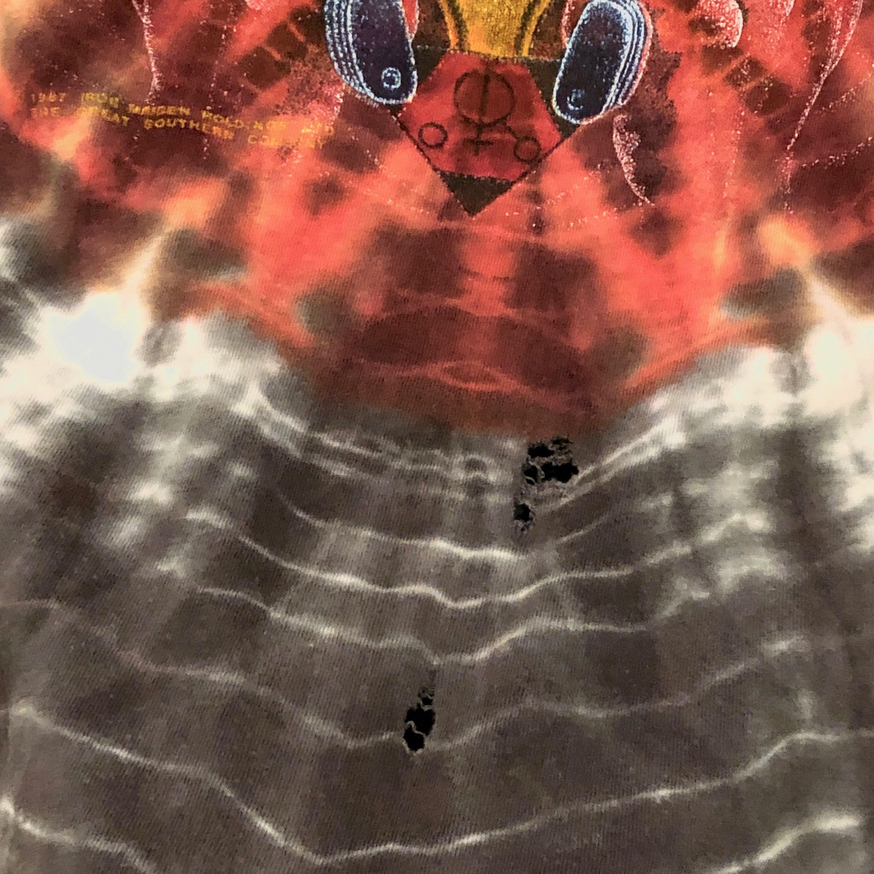Band Tees × Iron Maiden × Vintage Vintage 1987 Iron Maiden Somewhere in Time Tie Dye Tee Size US M / EU 48-50 / 2 - 6 Thumbnail