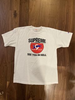 Supreme 9 lives store tee