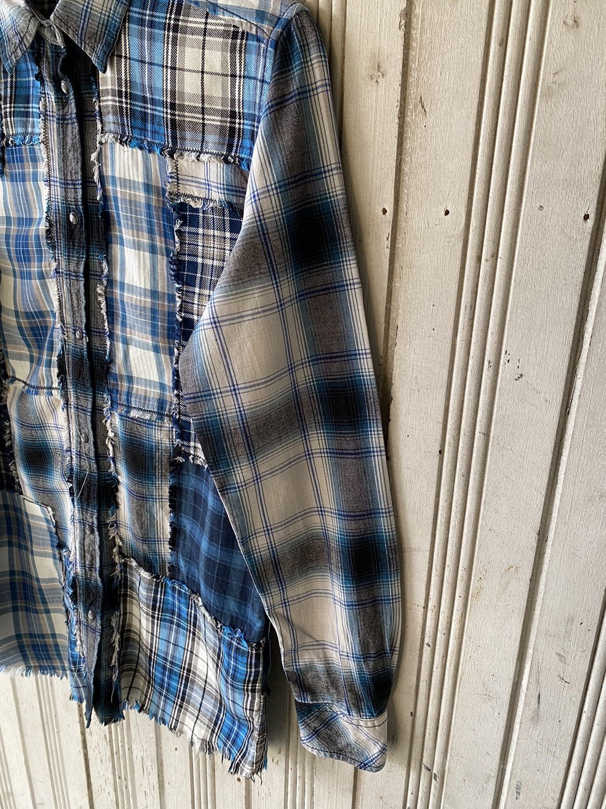 Diesel Vintage Diesel Patchwork Button Ups Shirt Size S / US 4 / IT 40 - 8 Thumbnail