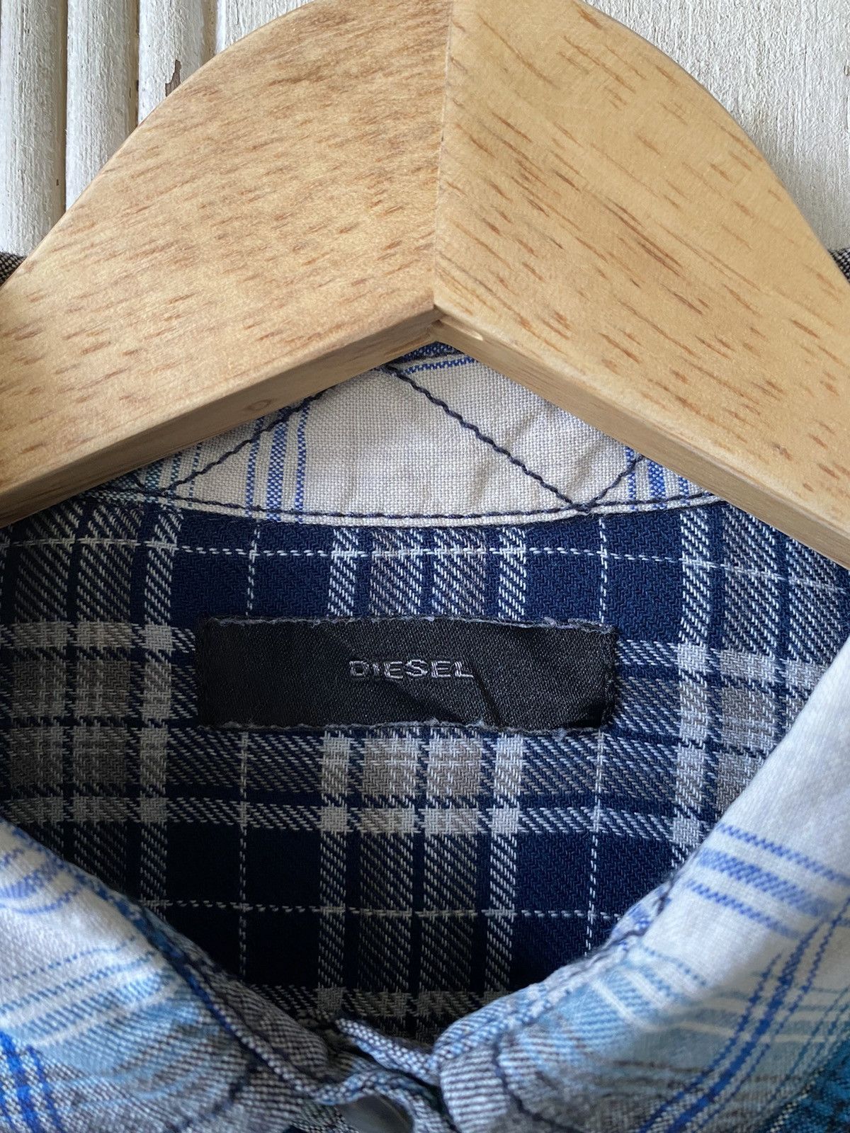 Diesel Vintage Diesel Patchwork Button Ups Shirt Size S / US 4 / IT 40 - 10 Thumbnail