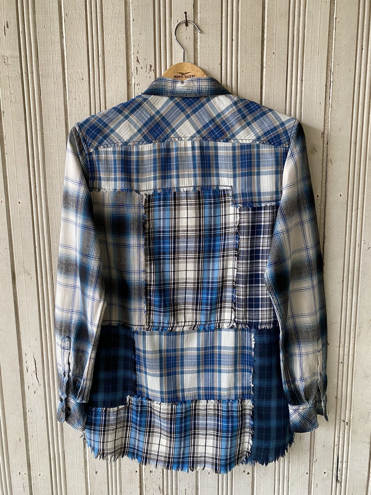 Diesel Vintage Diesel Patchwork Button Ups Shirt Size S / US 4 / IT 40 - 2 Thumbnail