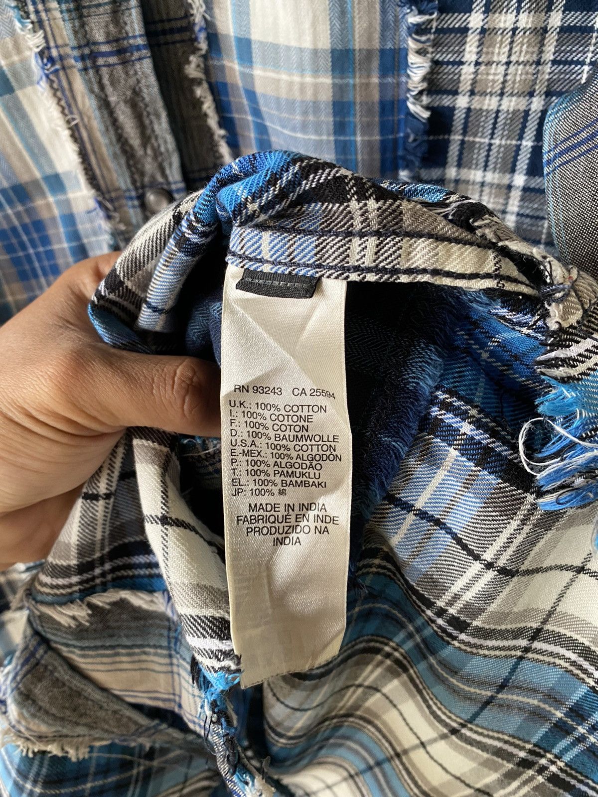 Diesel Vintage Diesel Patchwork Button Ups Shirt Size S / US 4 / IT 40 - 13 Thumbnail