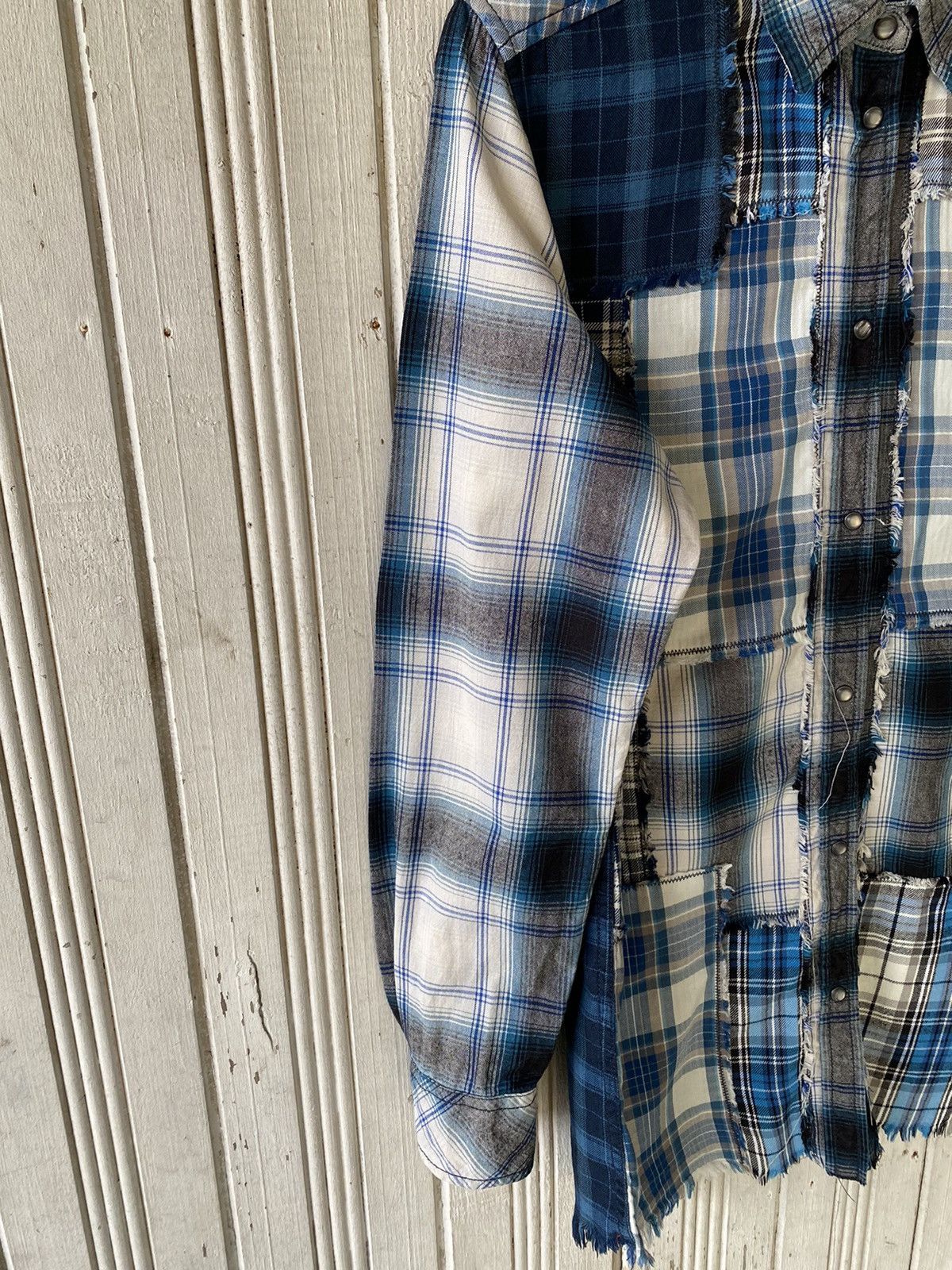 Diesel Vintage Diesel Patchwork Button Ups Shirt Size S / US 4 / IT 40 - 7 Thumbnail