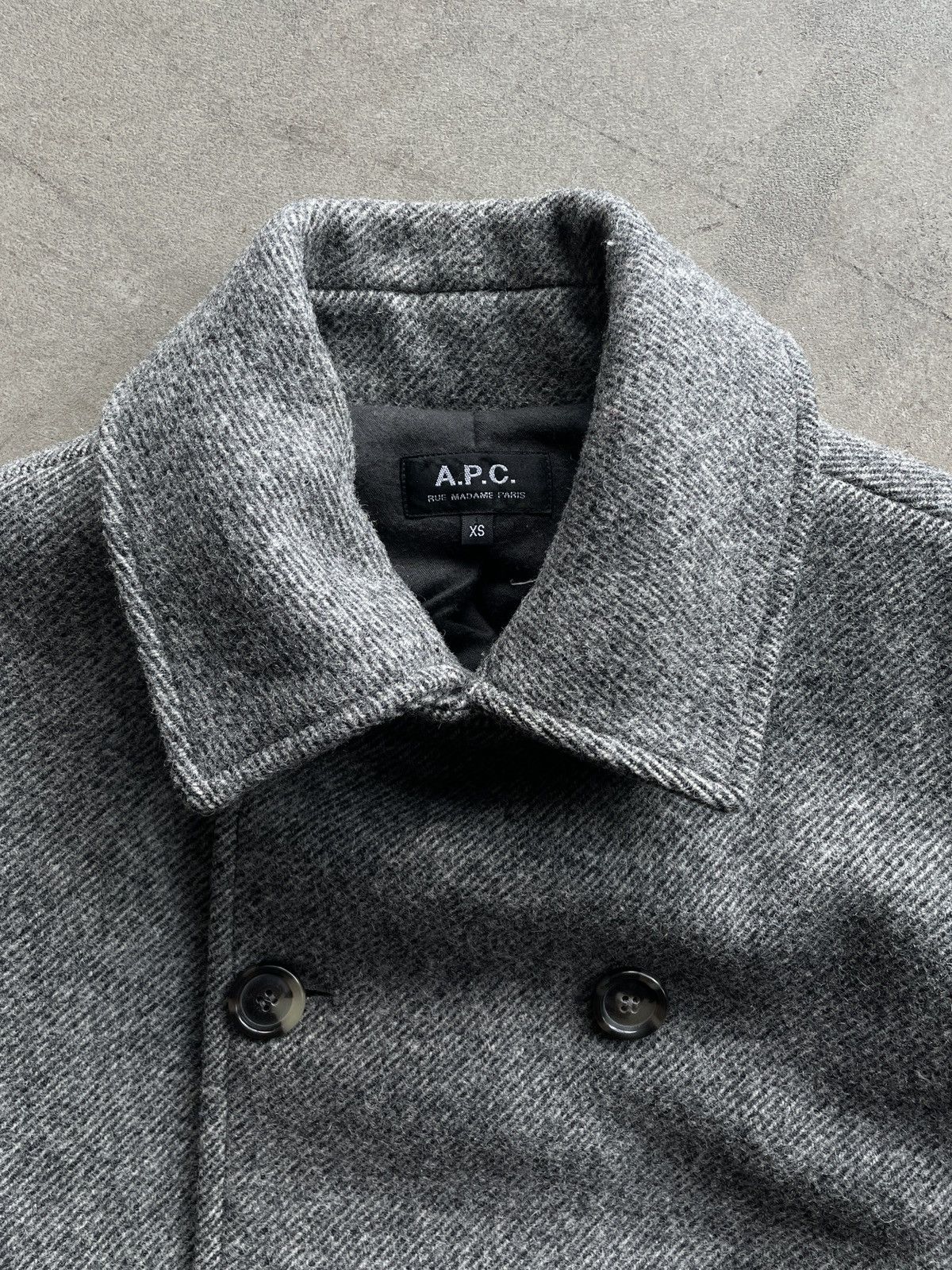 A.P.C. A.P.C. Double Breasted Wool Coat Size US XS / EU 42 / 0 - 2 Thumbnail