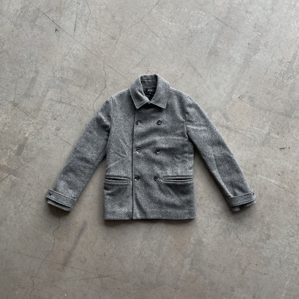 A.P.C. A.P.C. Double Breasted Wool Coat Size US XS / EU 42 / 0 - 5 Thumbnail